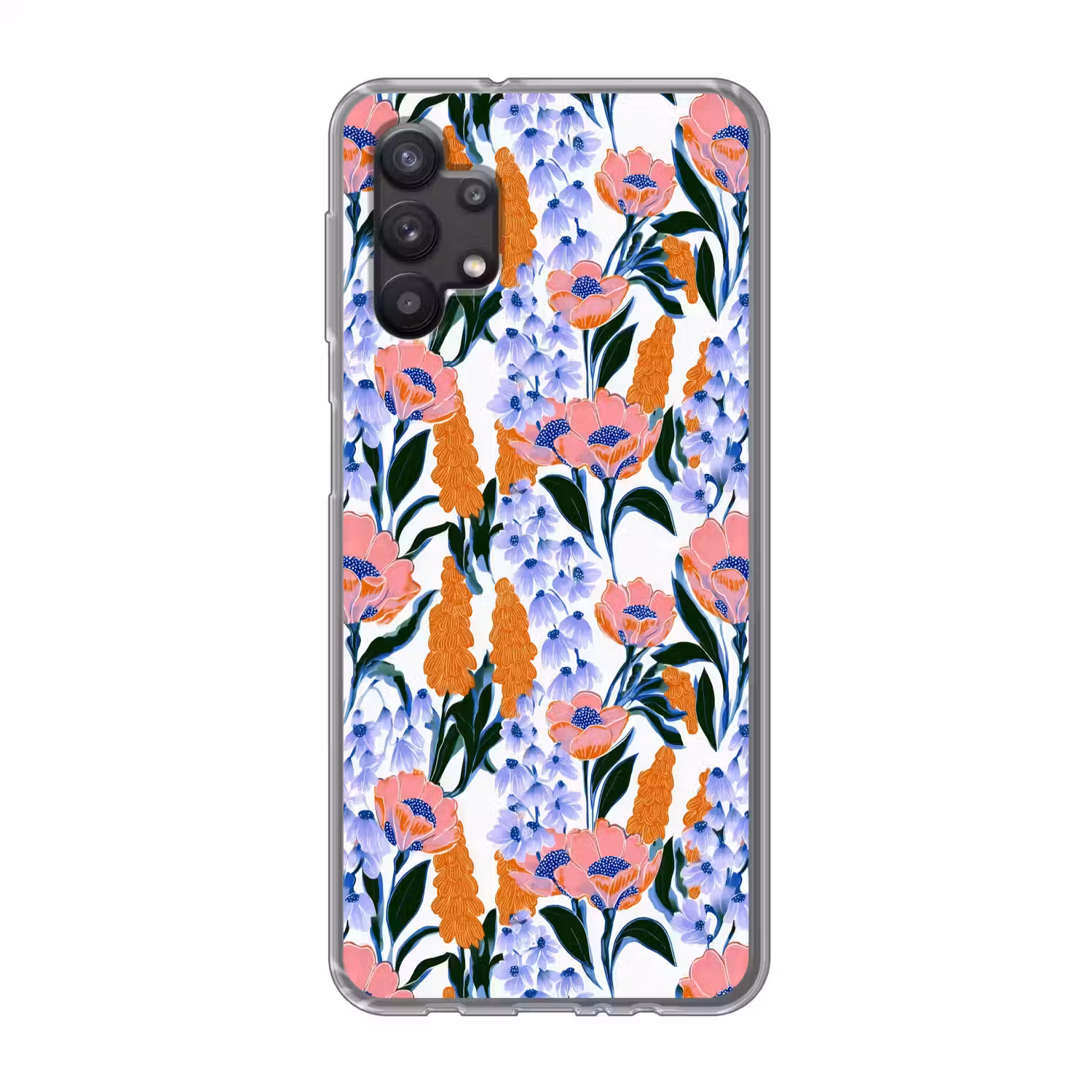 Patroon - Aquarel - Kleurrijk Telefoonhoesje Samsung Galaxy A32 5G klein 346 -3d