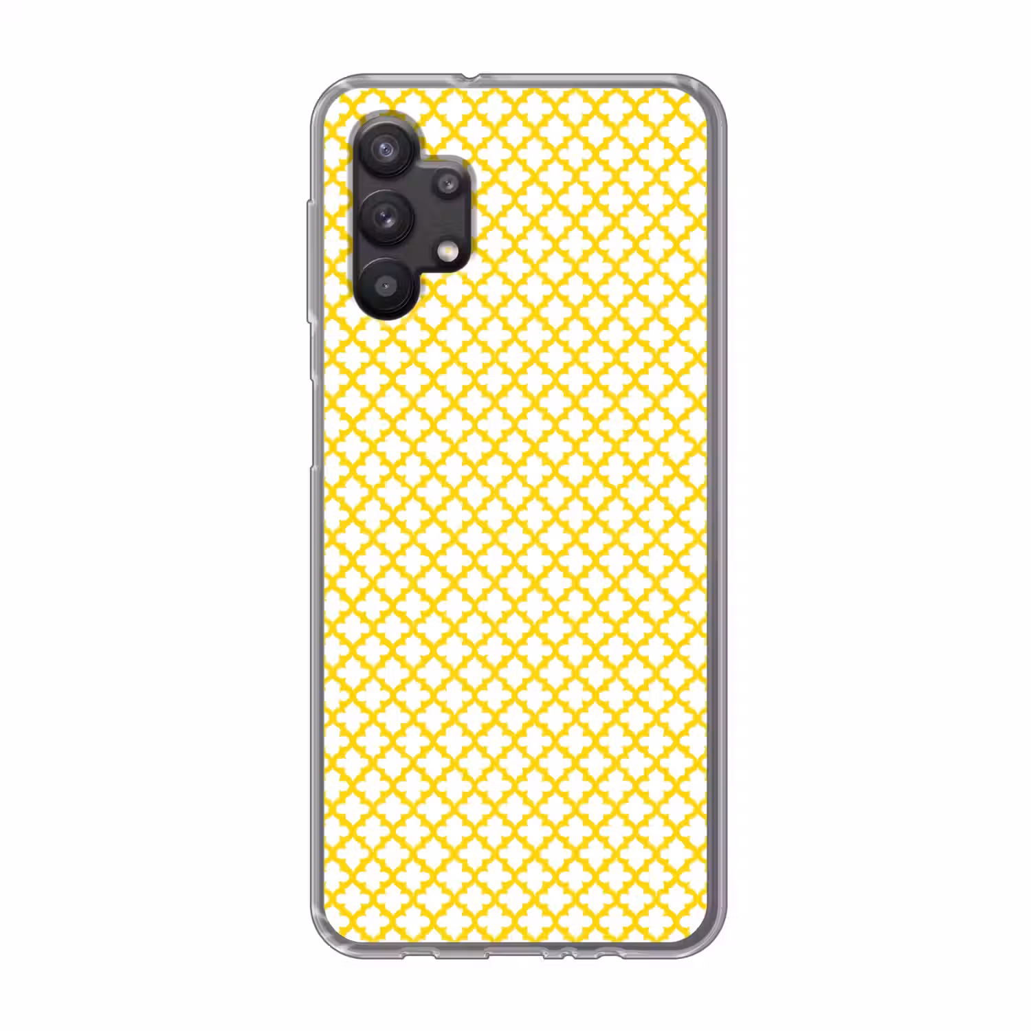 Patroon - Geometrisch - Klassiek - Geel Telefoonhoesje Samsung Galaxy A32 5G klein 346 -3d
