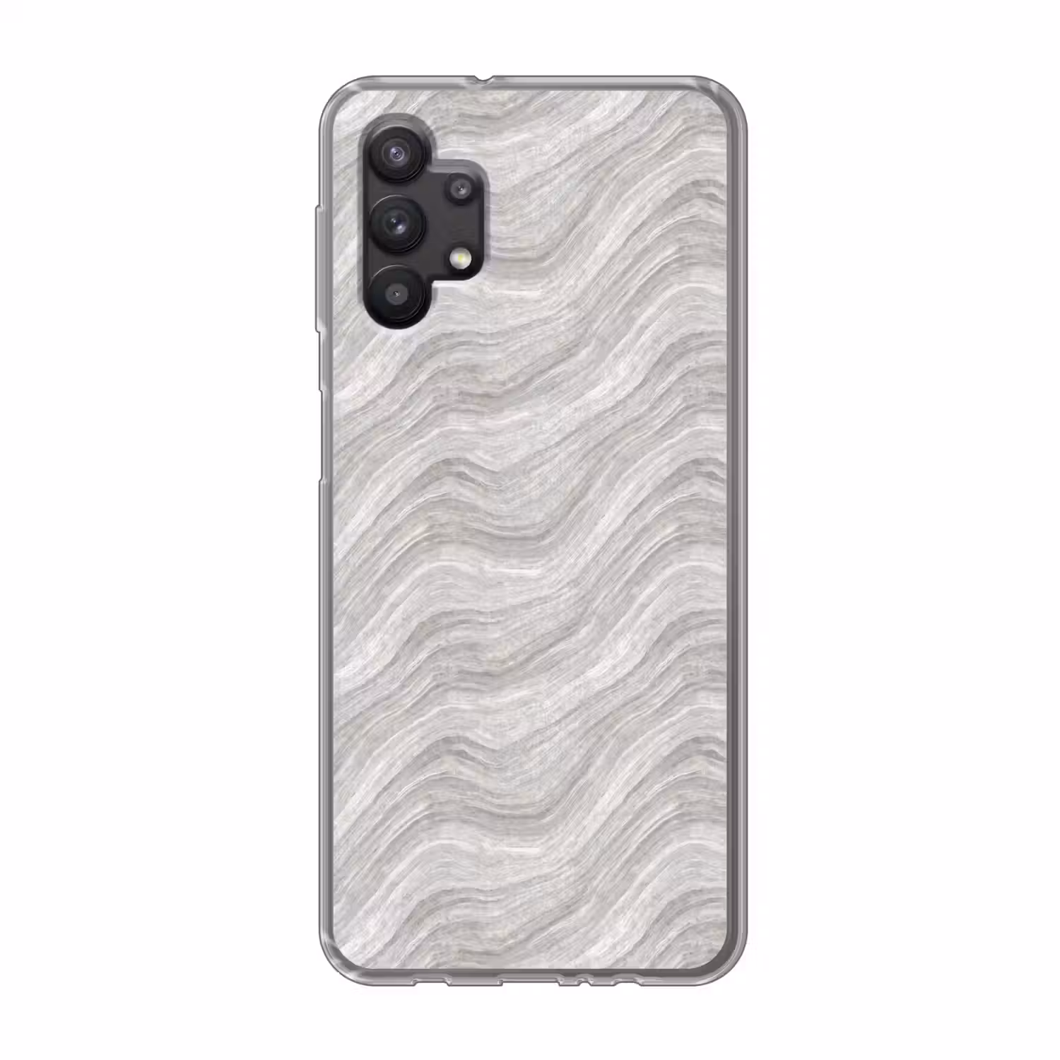 Patroon - Helder - Wit - Grijs Telefoonhoesje Samsung Galaxy A32 5G klein 346 -3d
