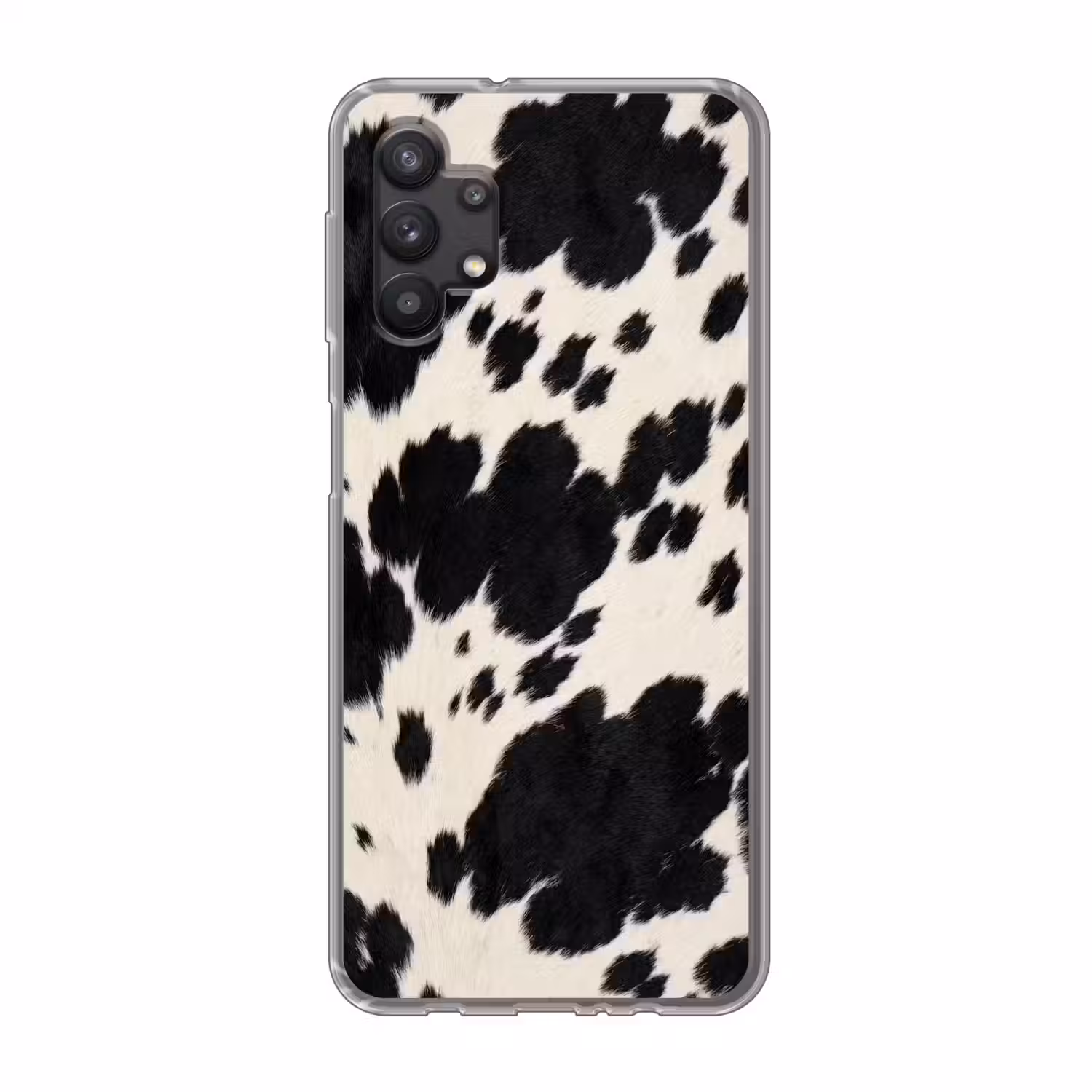 Patroon - Vacht - Zwart - Wit Telefoonhoesje Samsung Galaxy A32 5G klein -3d