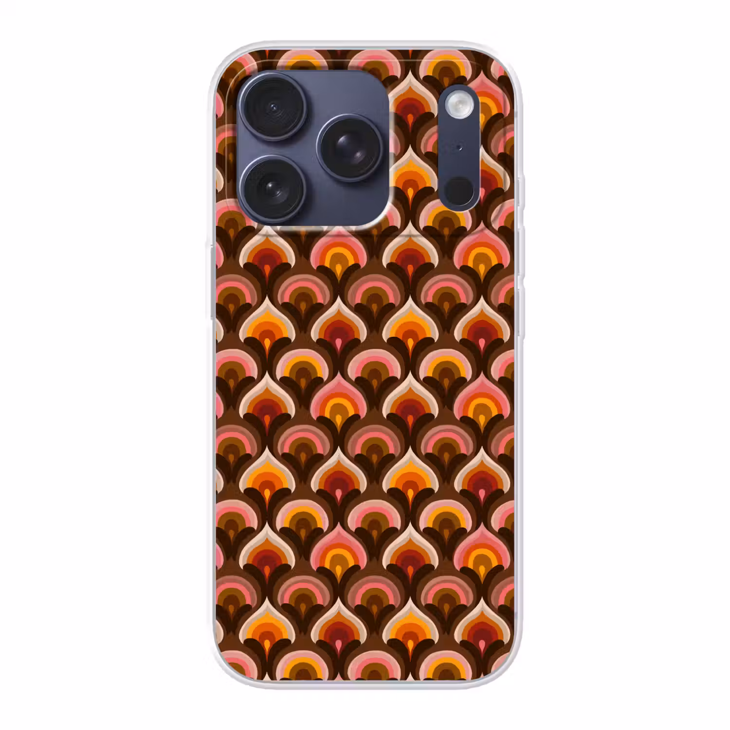 Patroon - Retro - Kleurrijk Telefoonhoesje iPhone 17 Pro klein 878 -3d