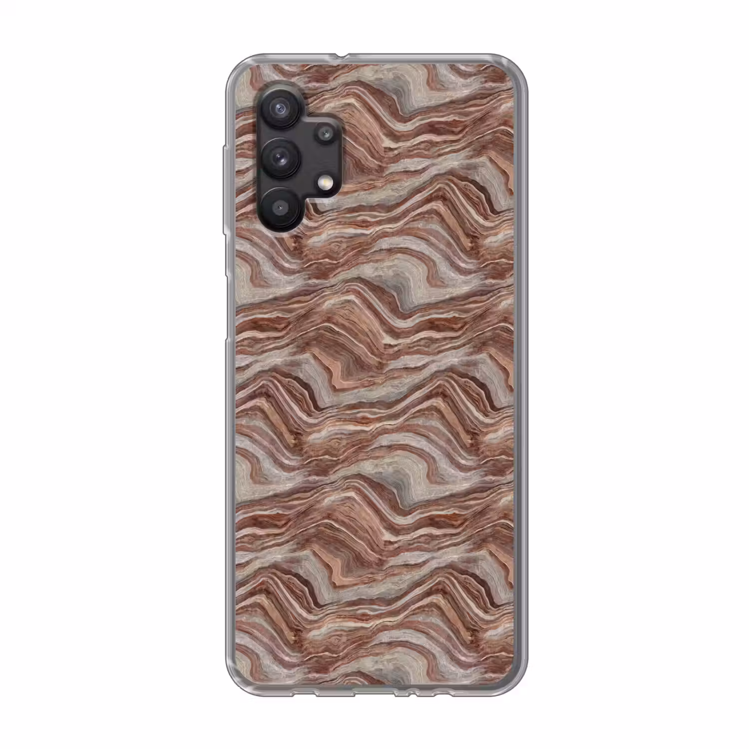 Patroon - Zandsteen - Travertijn Telefoonhoesje Samsung Galaxy A32 5G klein 346 -3d