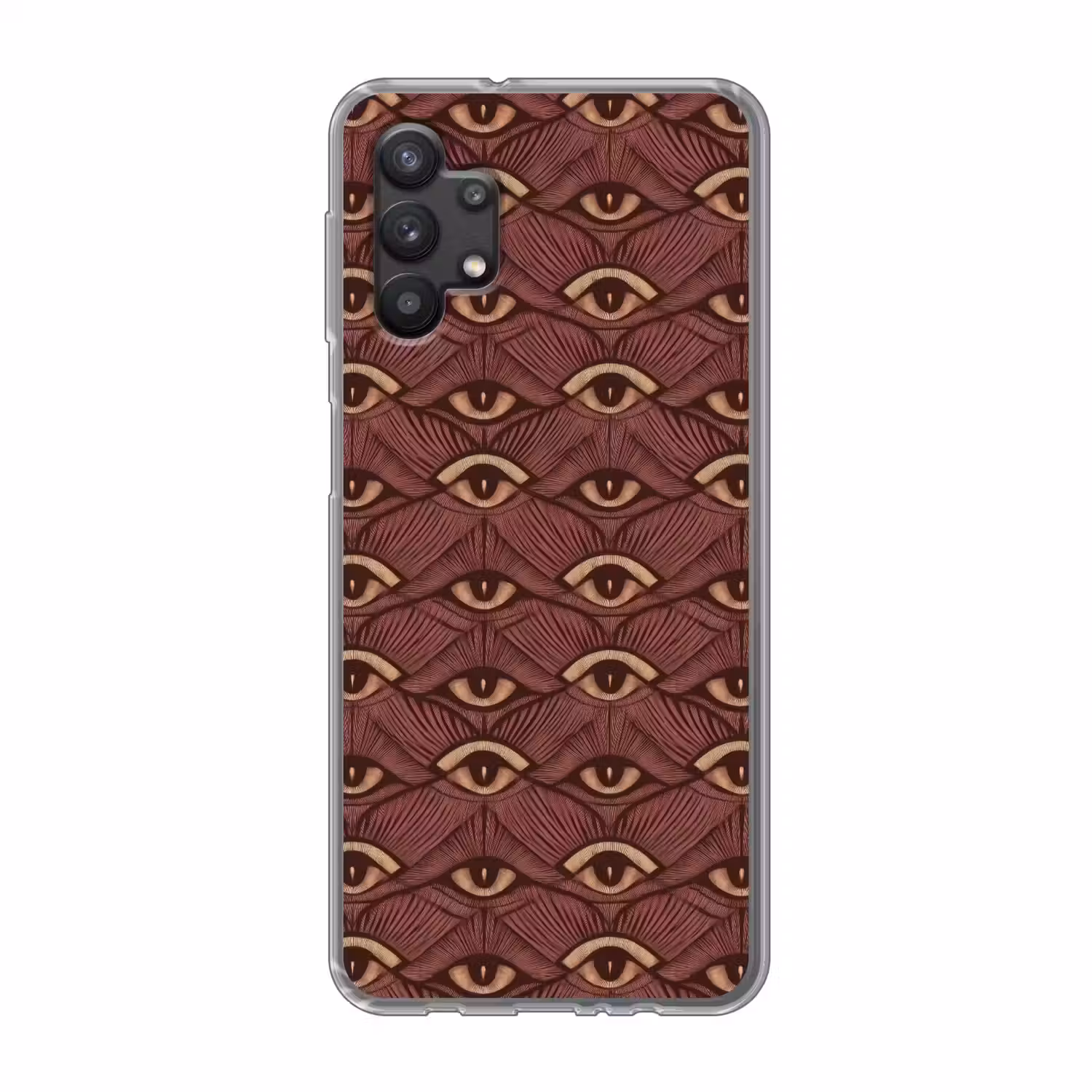 Mystiek - Ogen - Bruin Telefoonhoesje Samsung Galaxy A32 5G klein 346 -3d