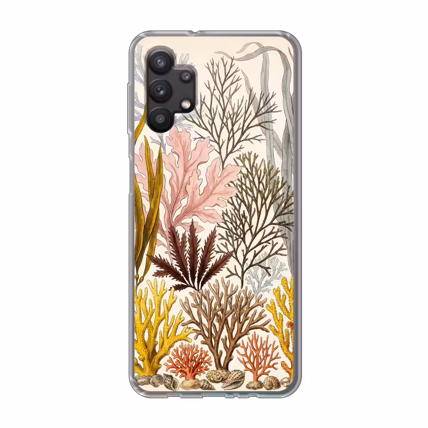 Natuur - Onderwater - Botanisch - Vintage - Kleurrijk Telefoonhoesje Samsung Galaxy A32 5G klein -3d