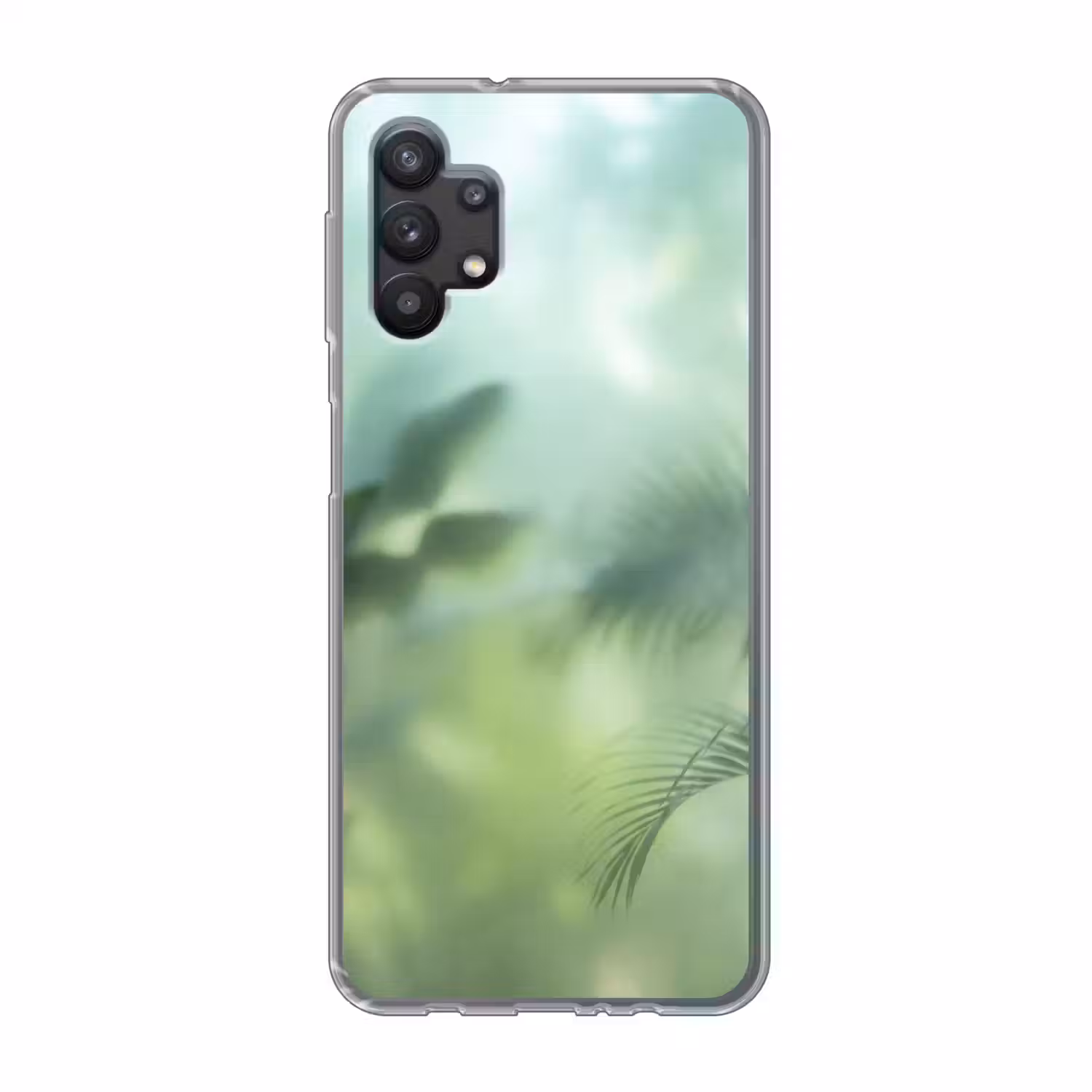 Natuur - Vervaagd - Groen - Abstract - Modern Telefoonhoesje Samsung Galaxy A32 5G klein -3d