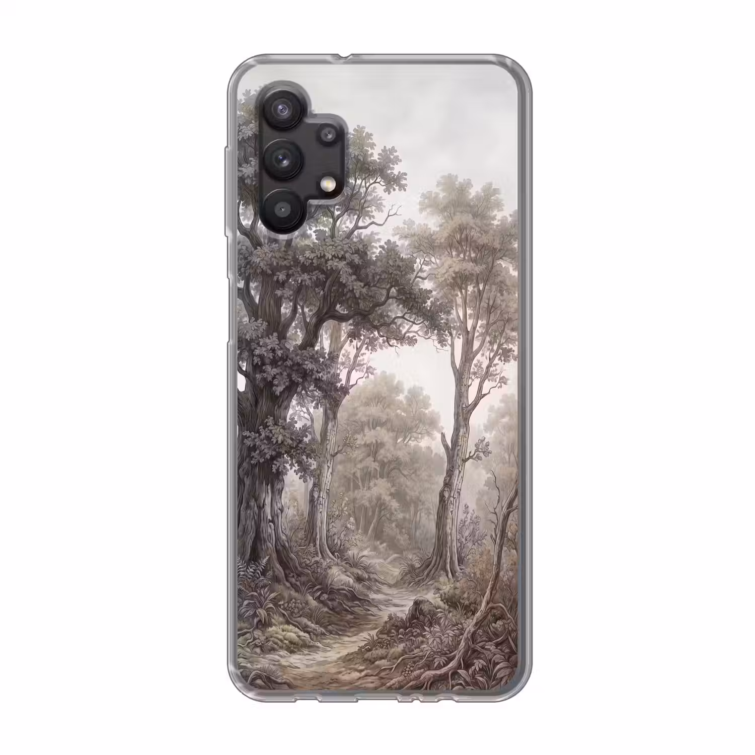 Natuur - Bos - Eik Telefoonhoesje Samsung Galaxy A32 5G klein -3d