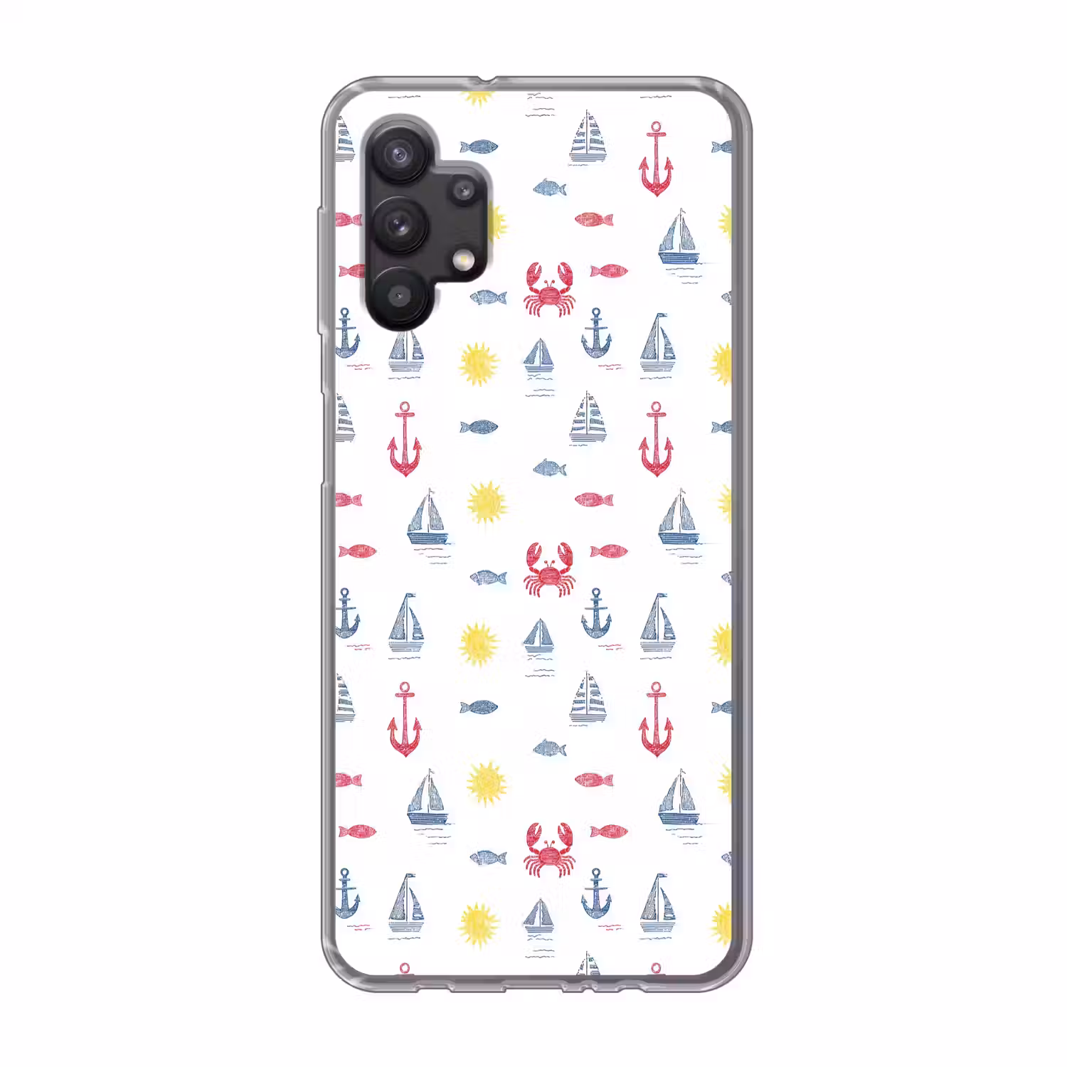 Nautisch - Illustraties - Kleurrijk Telefoonhoesje Samsung Galaxy A32 5G klein 346 -3d