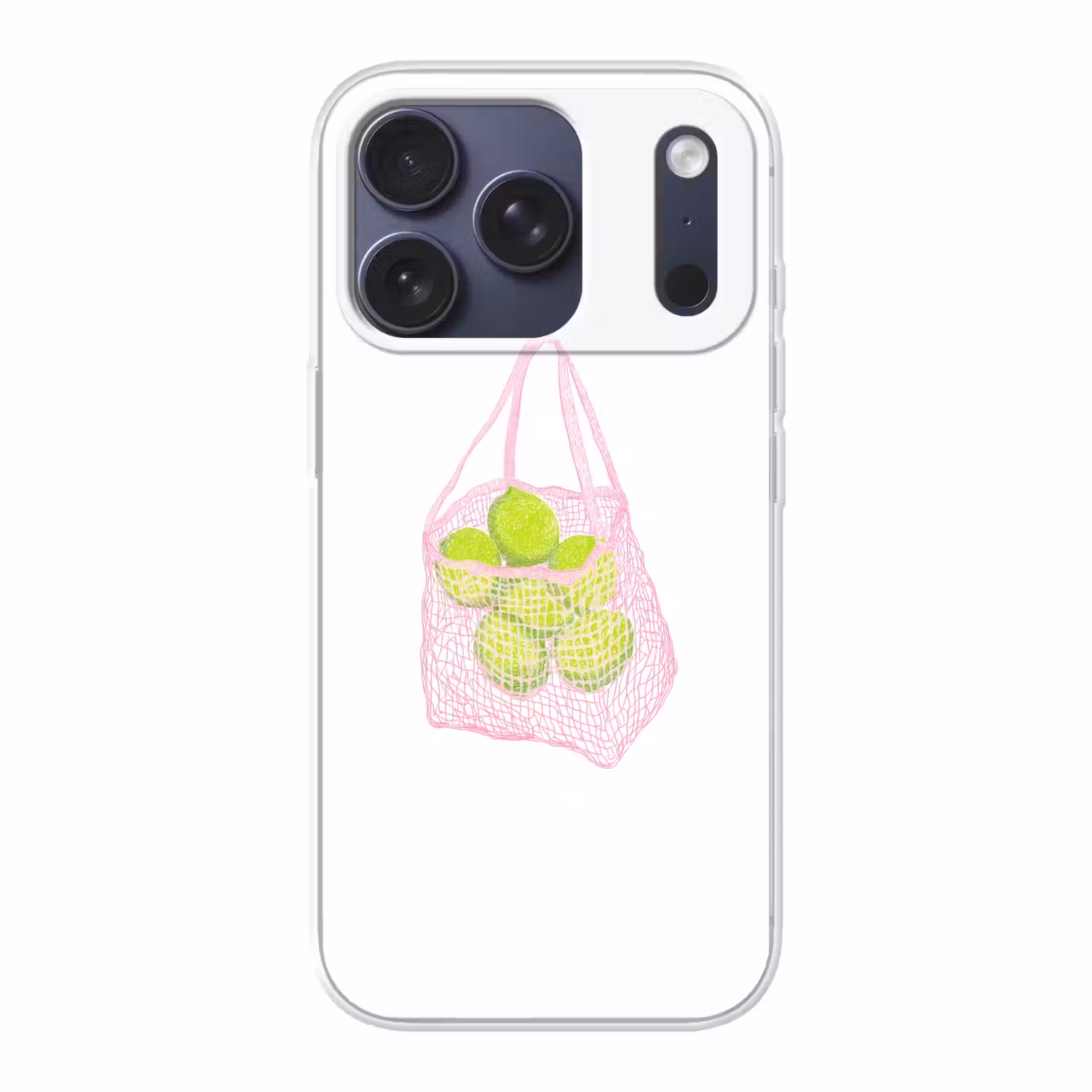 Netzakje - Roze - Illustratie - Limoenen Telefoonhoesje iPhone 17 Pro klein -3d