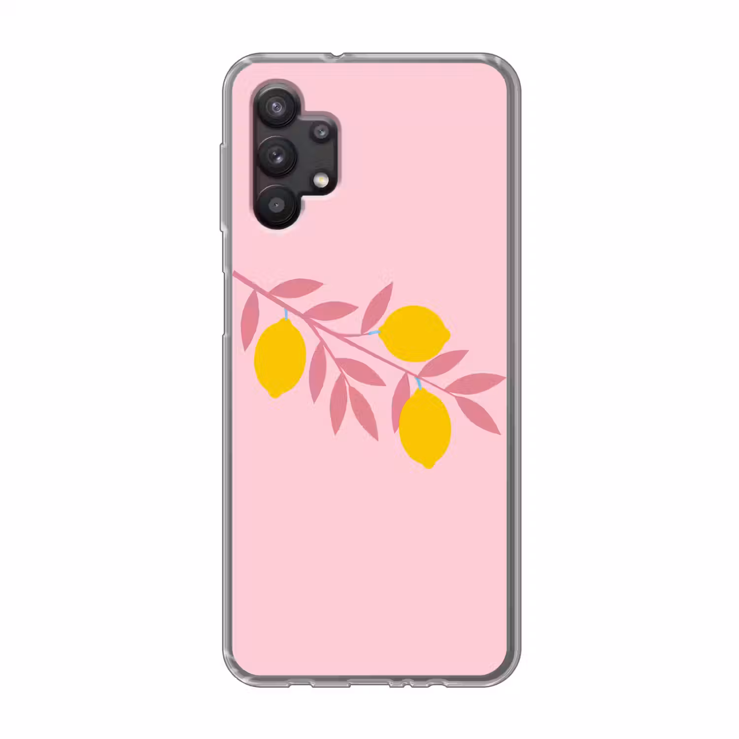 Fruit - Tak - Natuur - Abstract - Roze Telefoonhoesje Samsung Galaxy A32 5G klein -3d