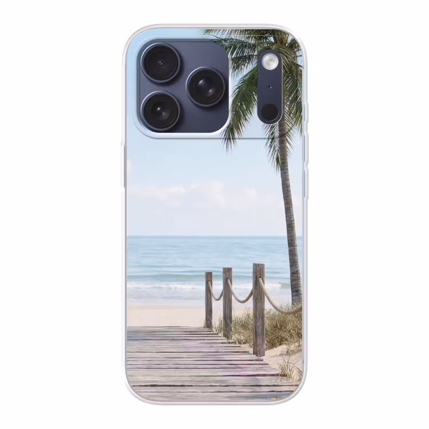 Palmbomen - Pad - Horizon Telefoonhoesje iPhone 17 Pro klein -3d