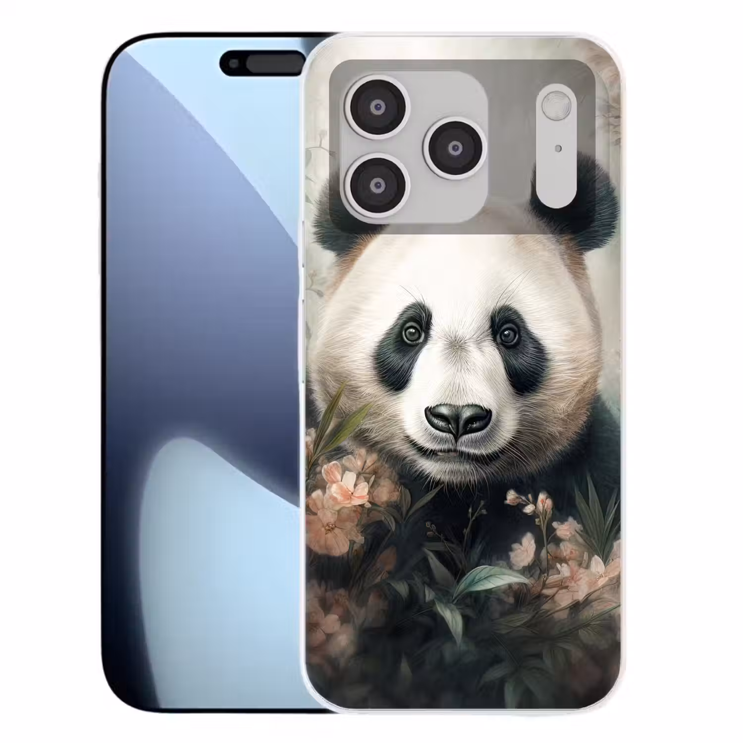 Panda - Dieren - Bloemen - Planten Telefoonhoesje iPhone 17 Pro klein -3d