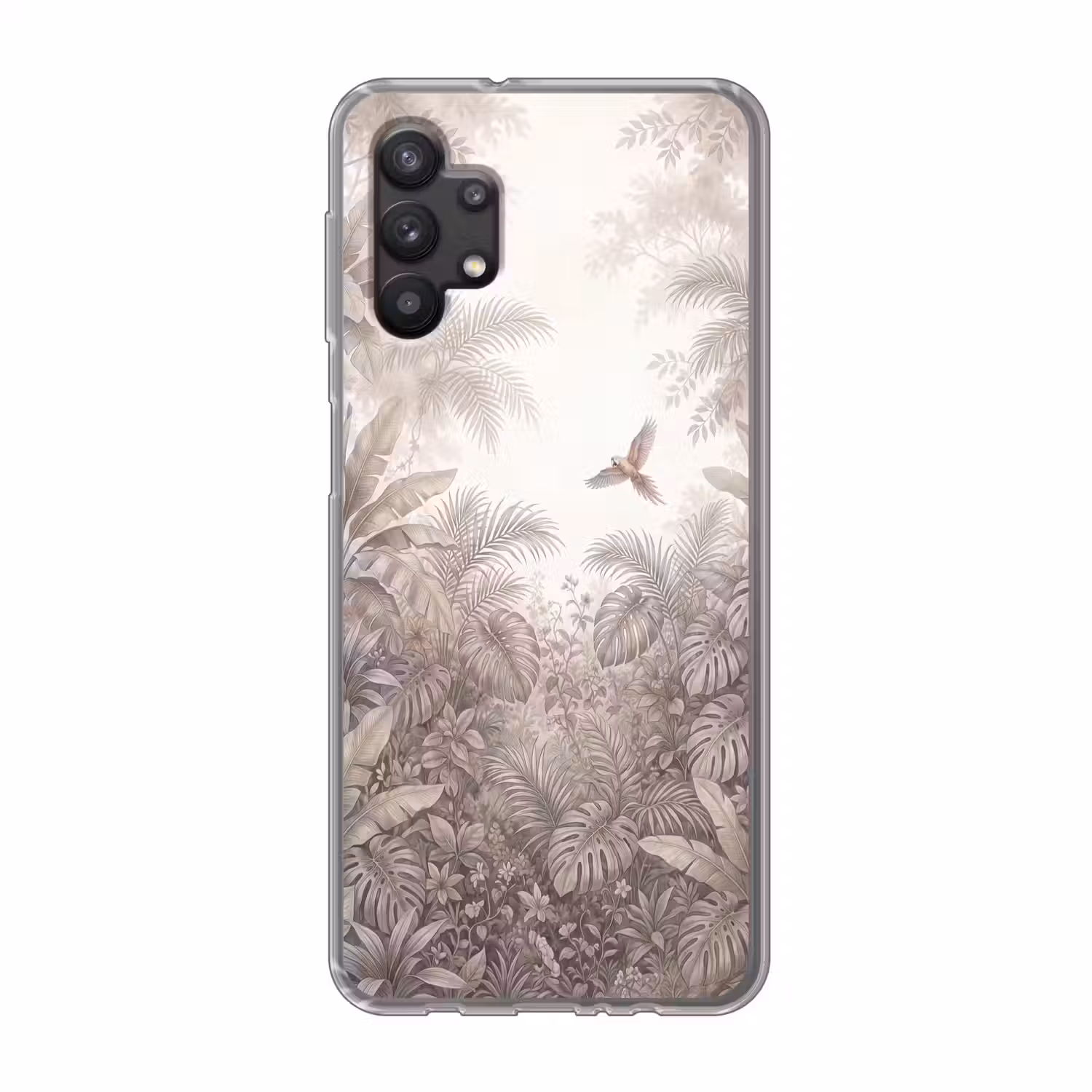Papagaai - Jungle - Tropisch Telefoonhoesje Samsung Galaxy A32 5G klein -3d