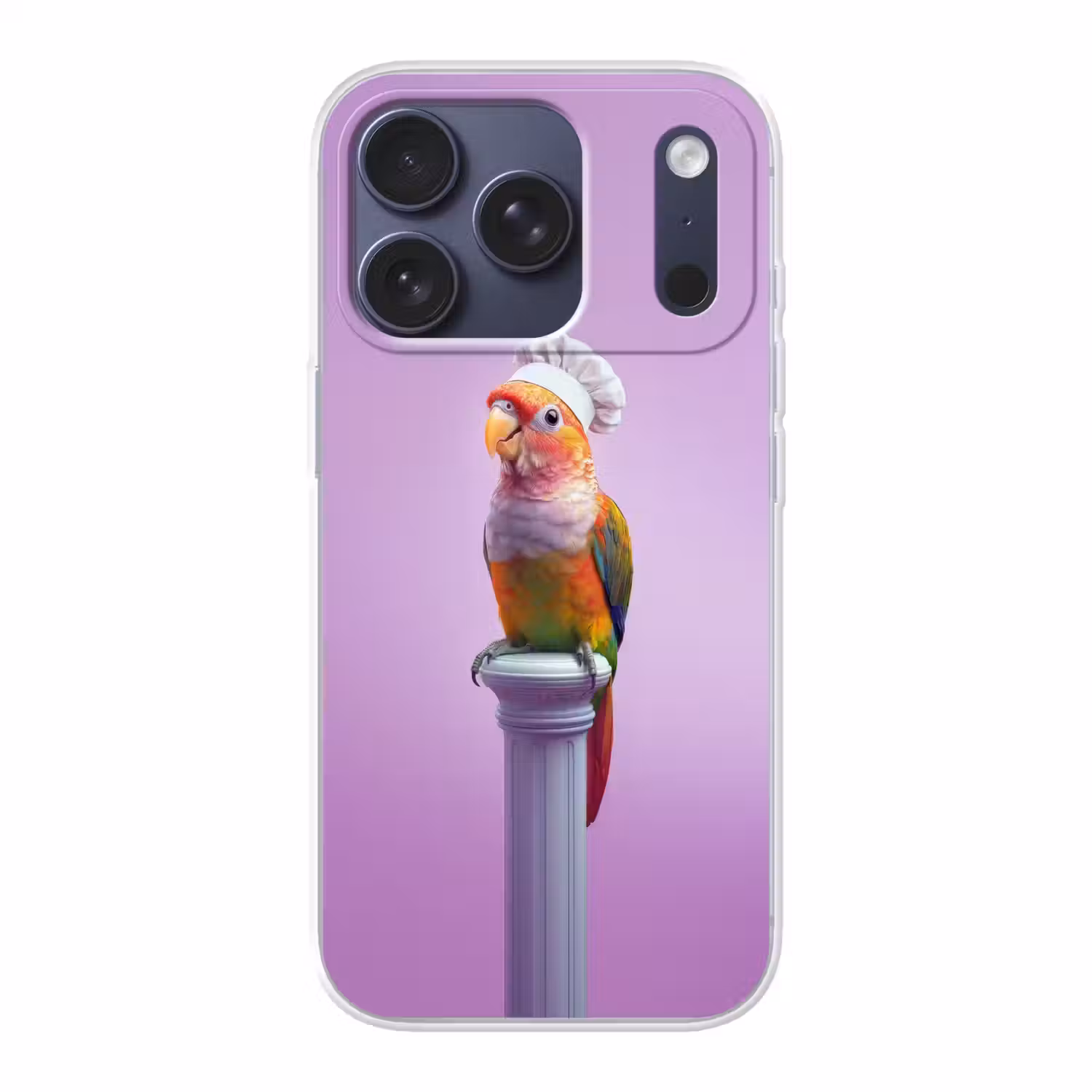 Papegaai - Koksmuts - Pilaar - Vogel Telefoonhoesje iPhone 17 Pro klein -3d