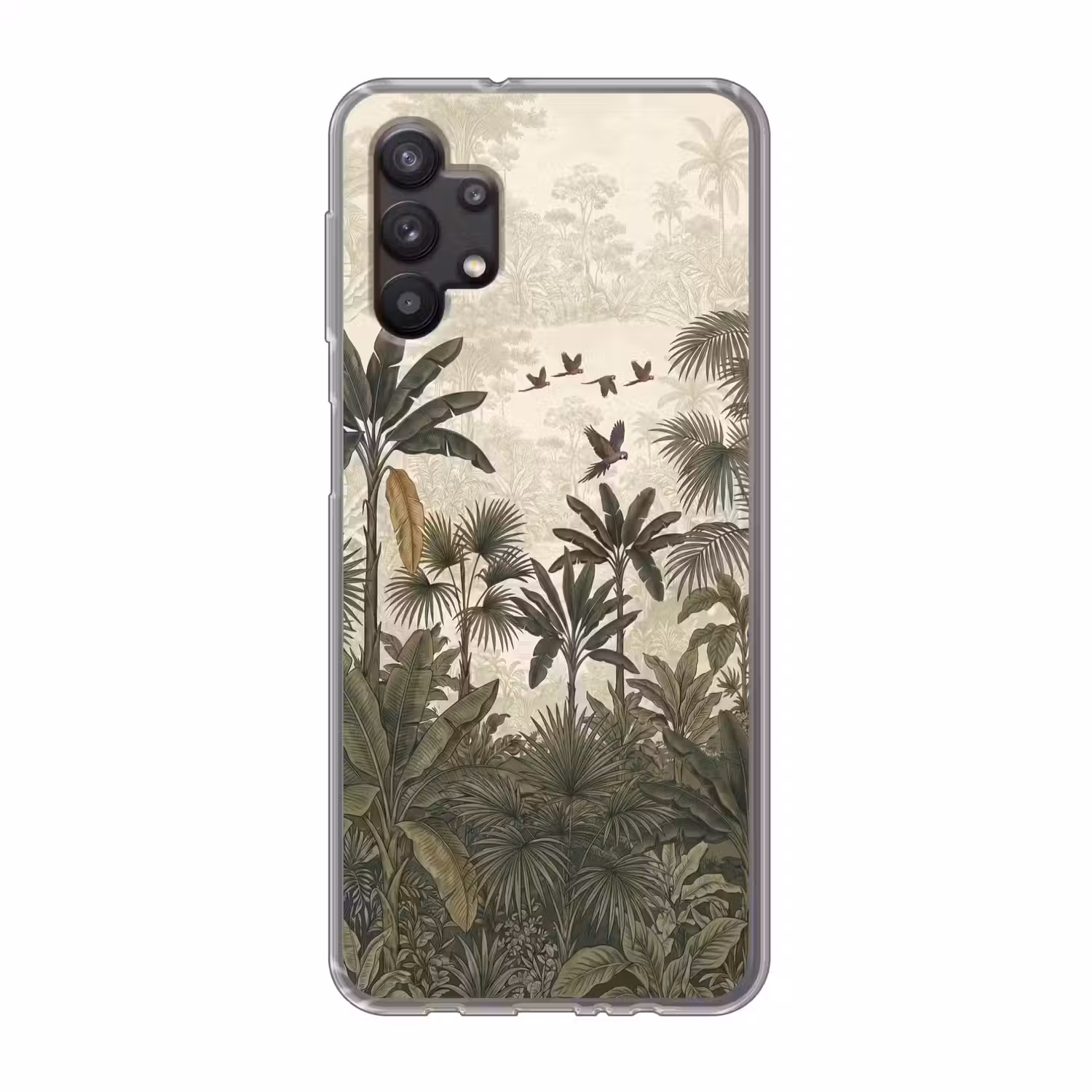 Papagaaien - Jungle - Tropisch - Green Telefoonhoesje Samsung Galaxy A32 5G klein -3d