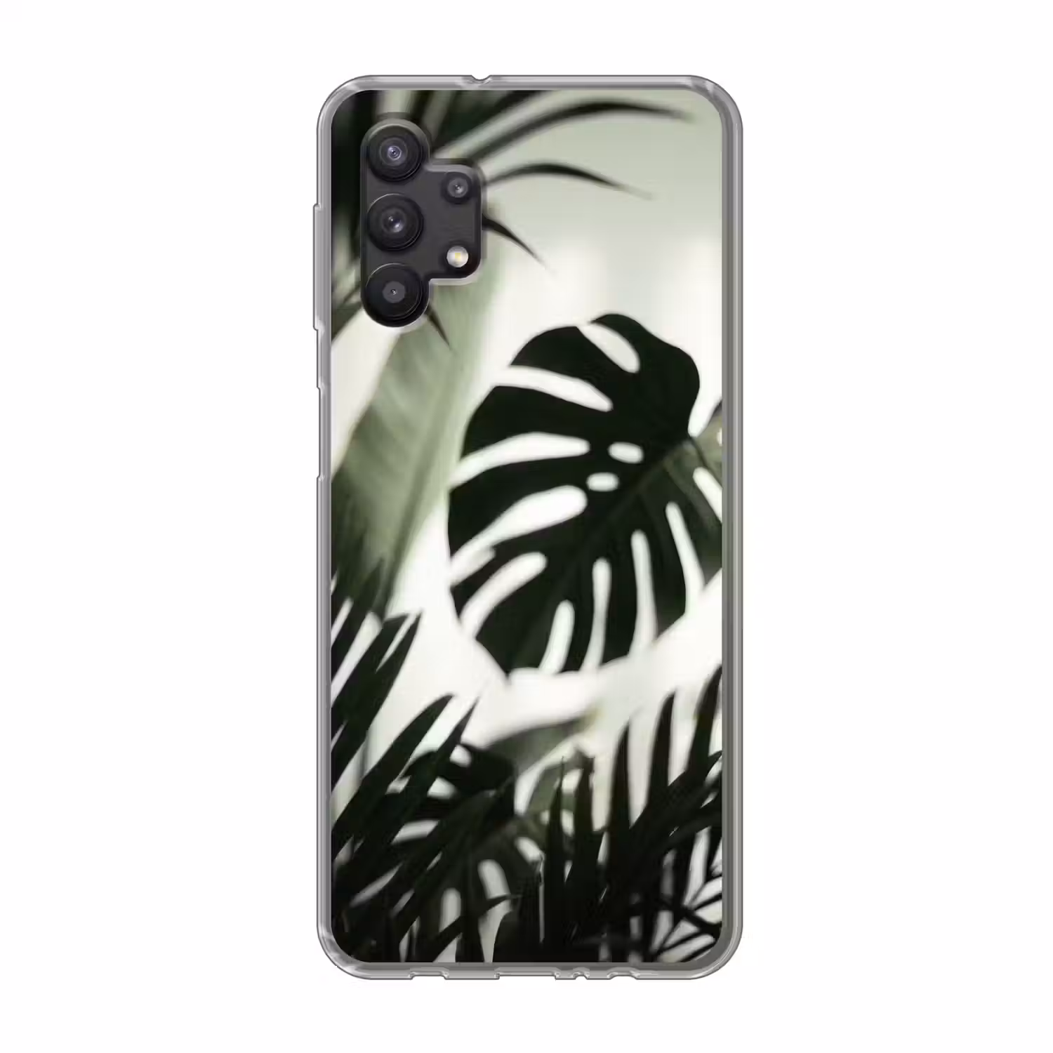 Planten - Bladeren - Natuur - Minimalistisch - Groen Telefoonhoesje Samsung Galaxy A32 5G klein -3d