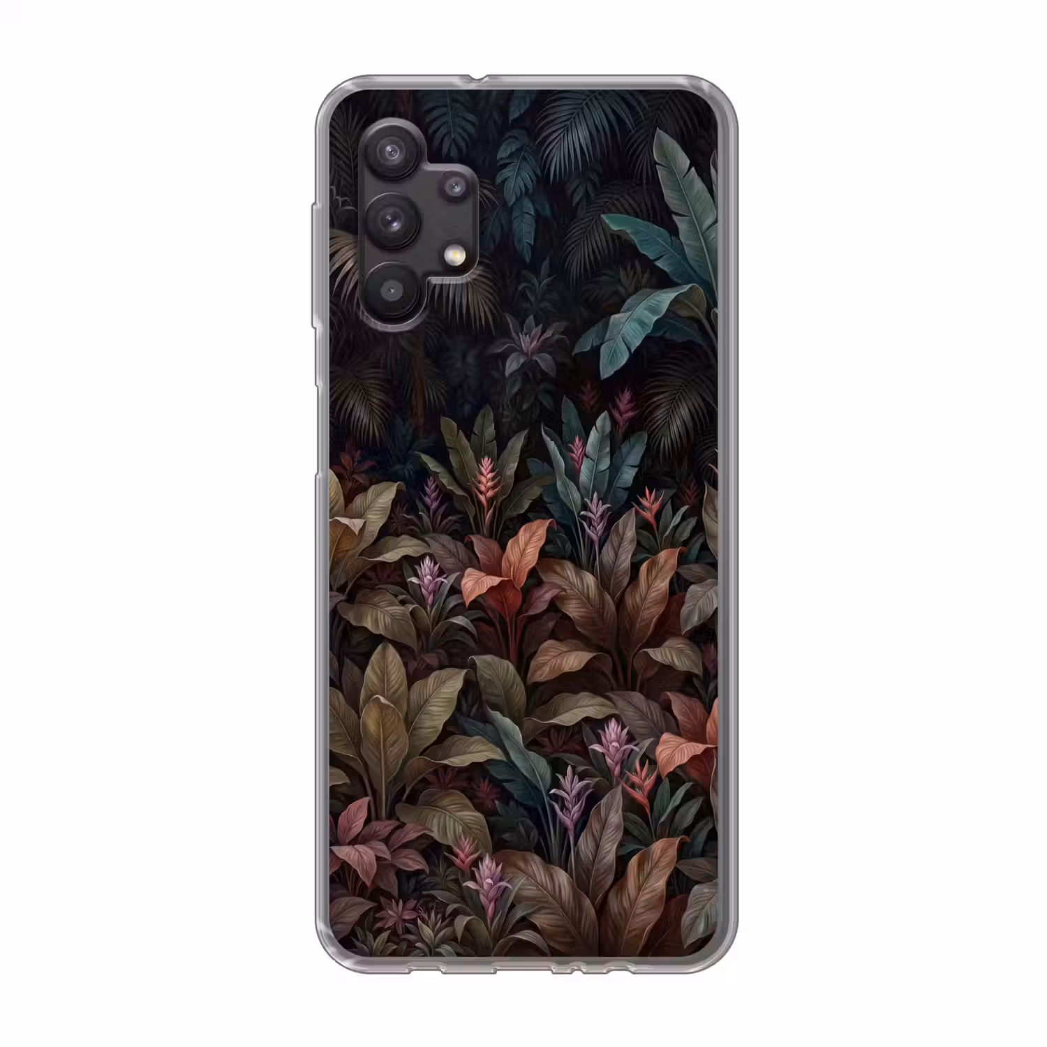 Planten - Tropisch - Jungle - Donker - Natuur Telefoonhoesje Samsung Galaxy A32 5G klein -3d
