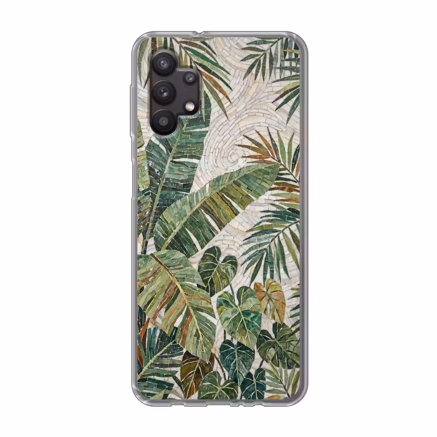 Planten - Tropisch - Mozaïek - Natuur - Groen Telefoonhoesje Samsung Galaxy A32 5G klein -3d