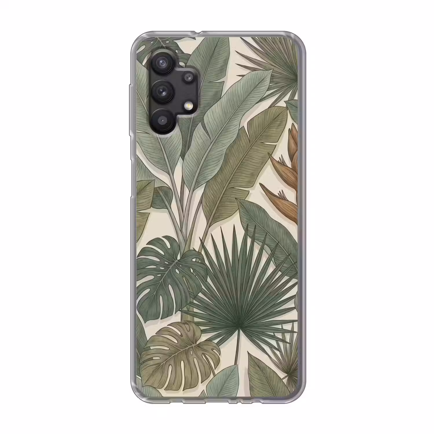 Planten - Tropisch - Natuur - Illustratie - Groen Telefoonhoesje Samsung Galaxy A32 5G klein -3d