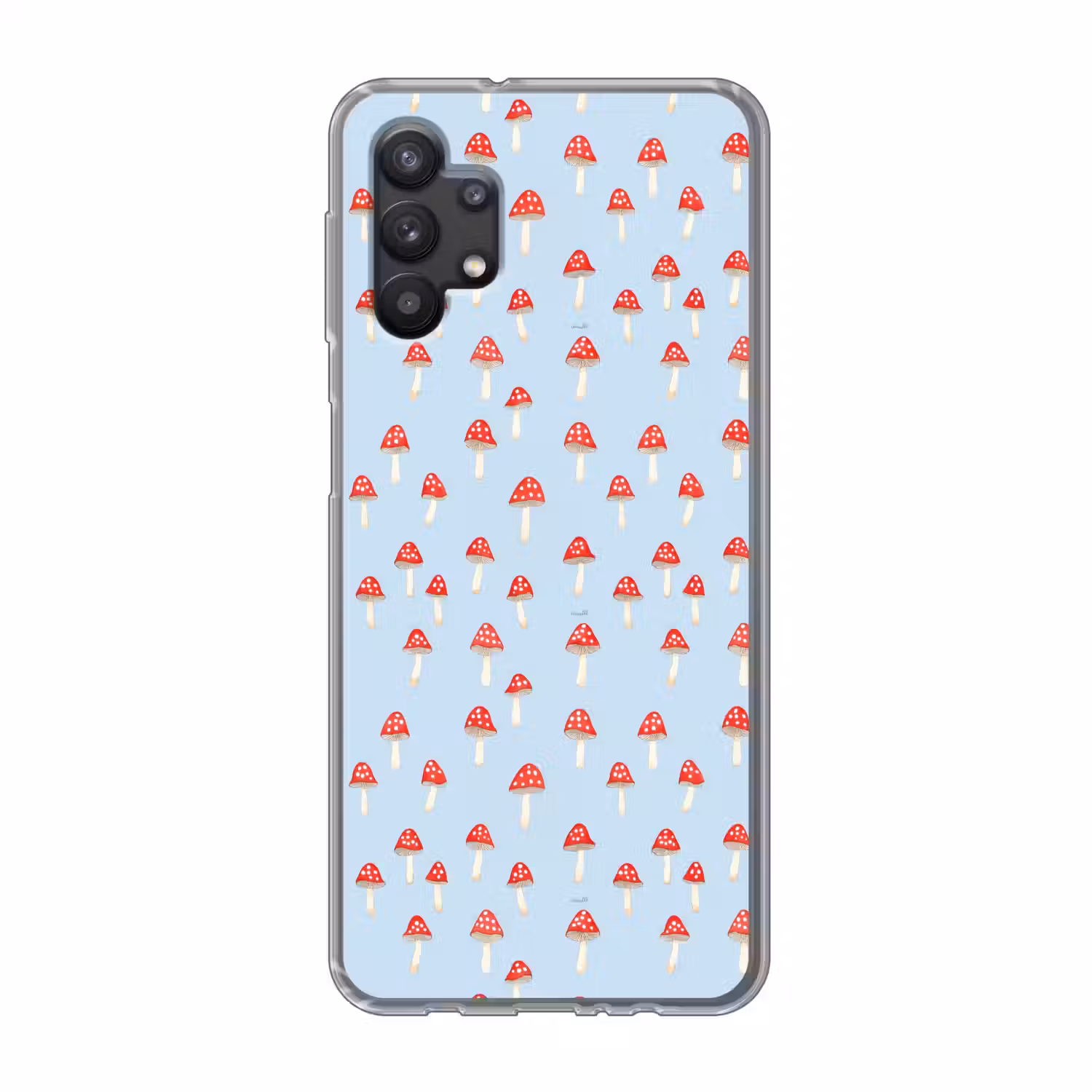 Paddenstoel -Sprookje - Blauw Telefoonhoesje Samsung Galaxy A32 5G klein 346 -3d