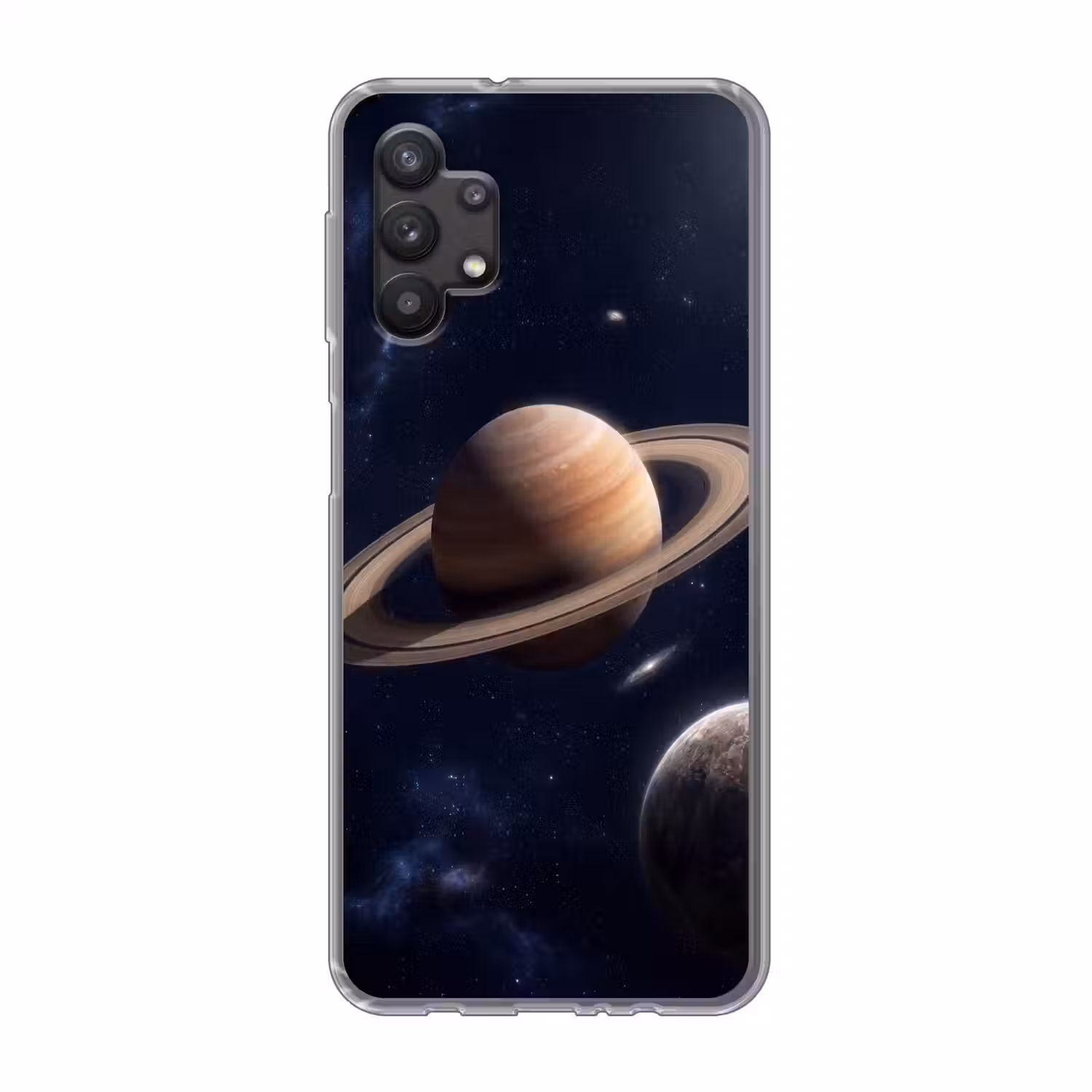Planeten - Saturnus - Ruimte Telefoonhoesje Samsung Galaxy A32 5G klein -3d