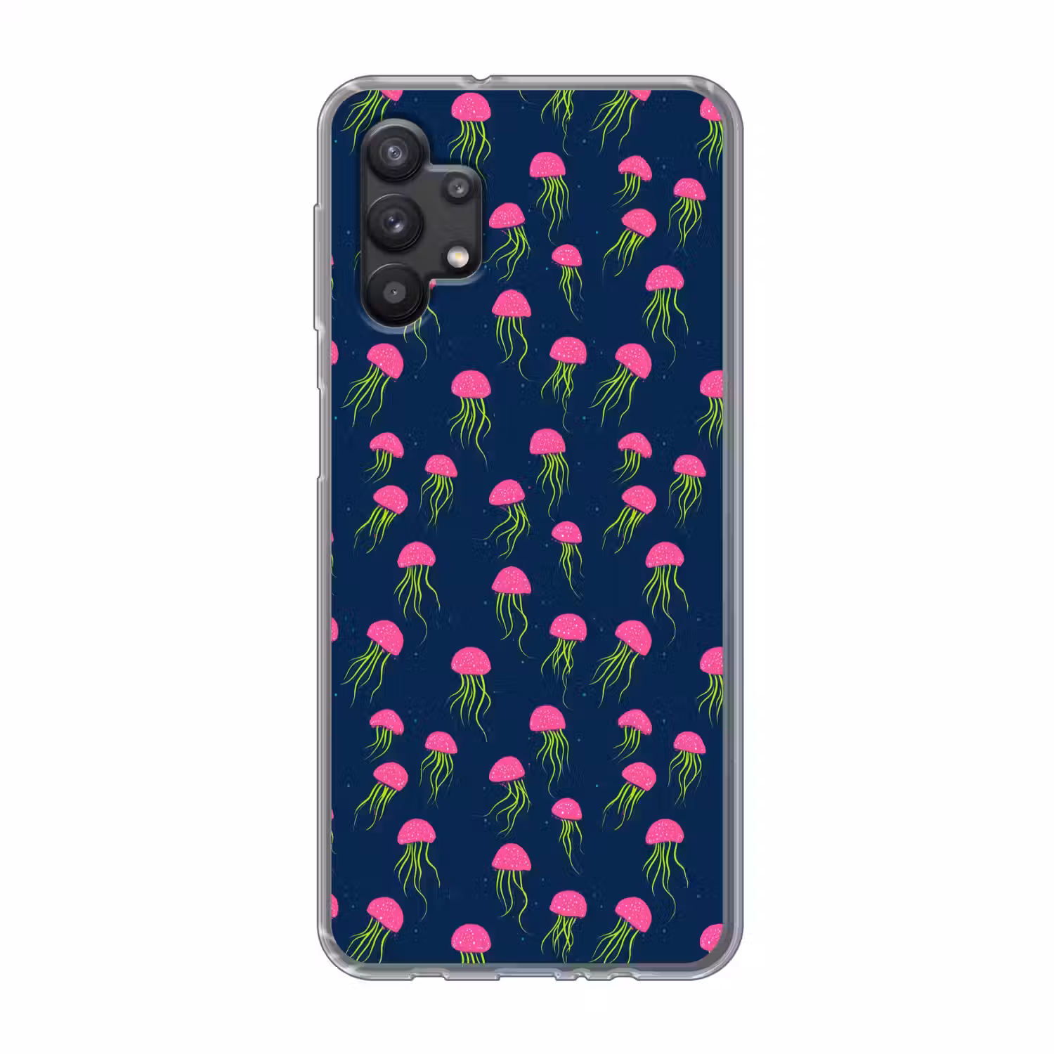 Kwallen - Diepzee - Neon Telefoonhoesje Samsung Galaxy A32 5G klein 346 -3d
