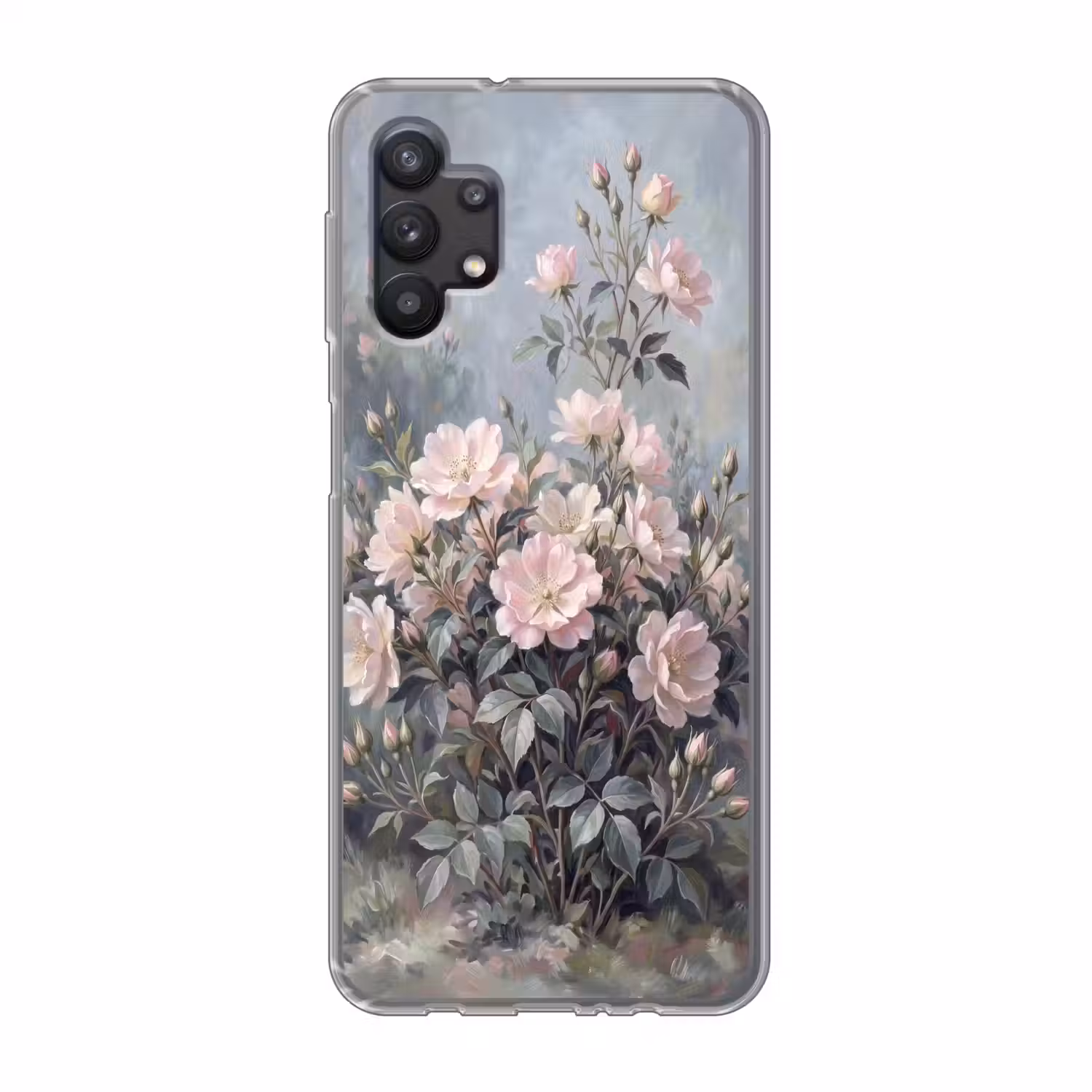 Rozen - Illustratie - Roze Telefoonhoesje Samsung Galaxy A32 5G klein -3d