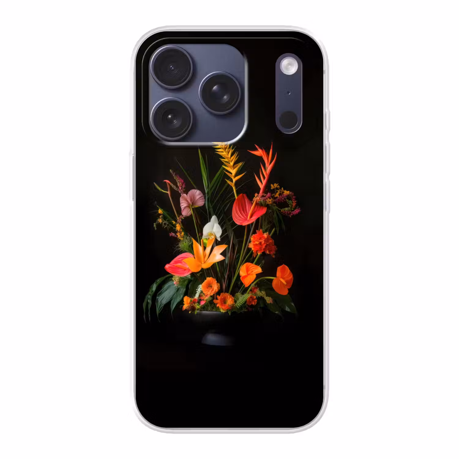 Schaal - Boeket - Bloemen Telefoonhoesje iPhone 17 Pro klein -3d