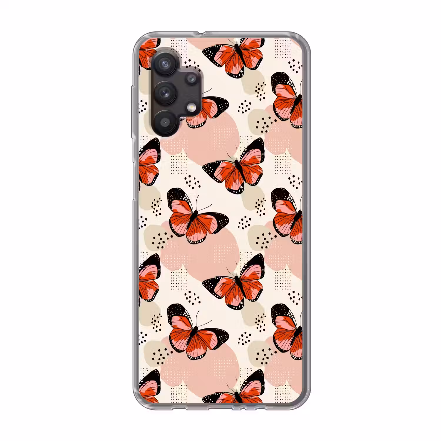 Vlinders - Retro - Kleurrijk Telefoonhoesje Samsung Galaxy A32 5G klein 346 -3d