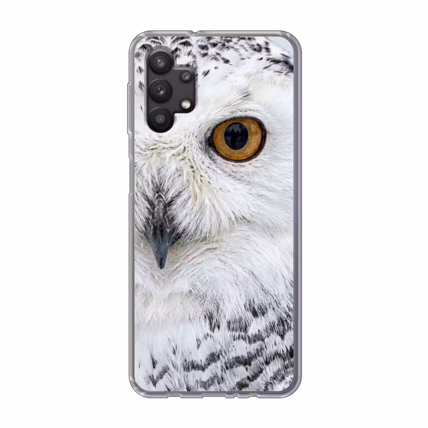 Sneeuwuil - Oog - Wildlife - Wit Telefoonhoesje Samsung Galaxy A32 5G klein -3d