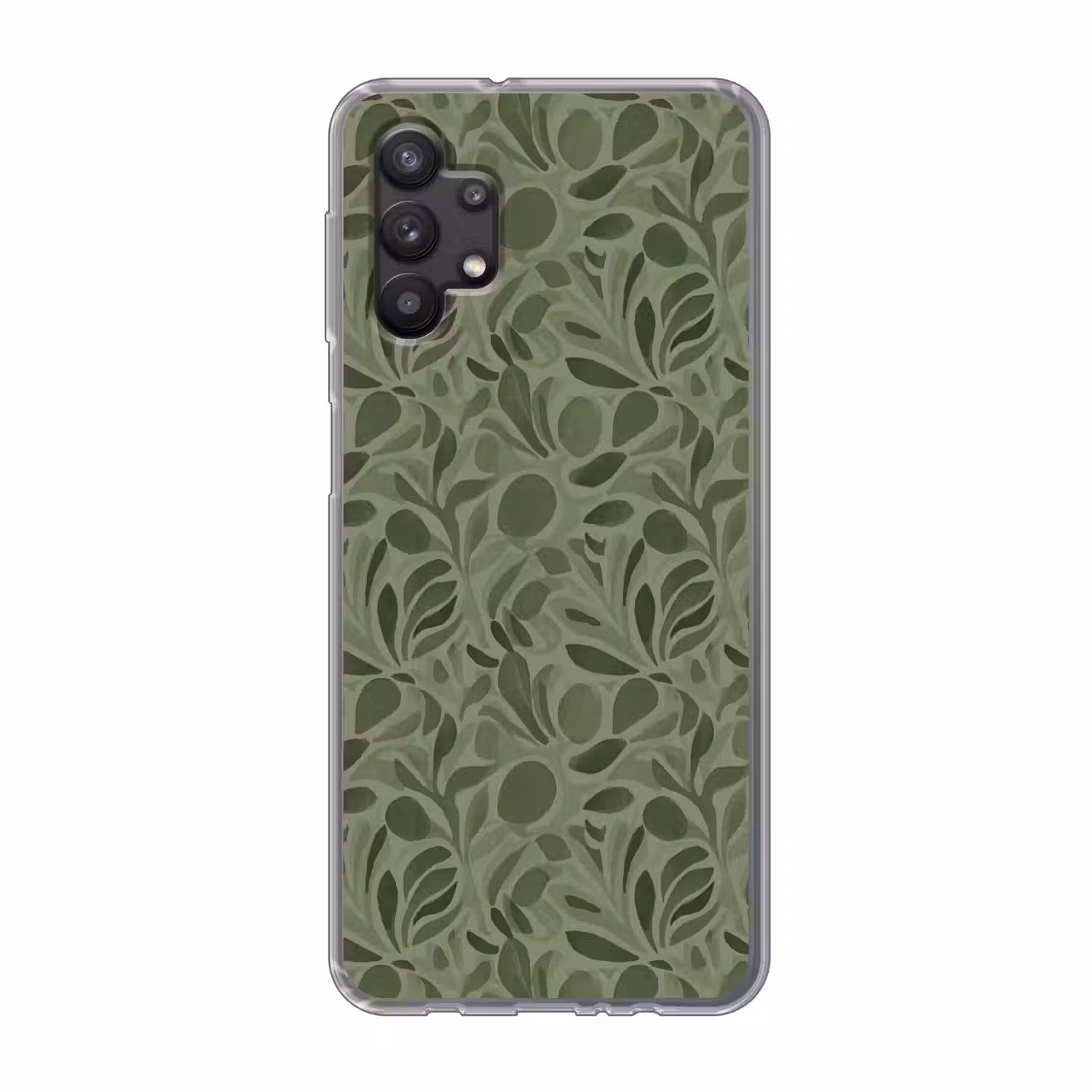 Sereen - Bladeren - Groen Telefoonhoesje Samsung Galaxy A32 5G klein 346 -3d