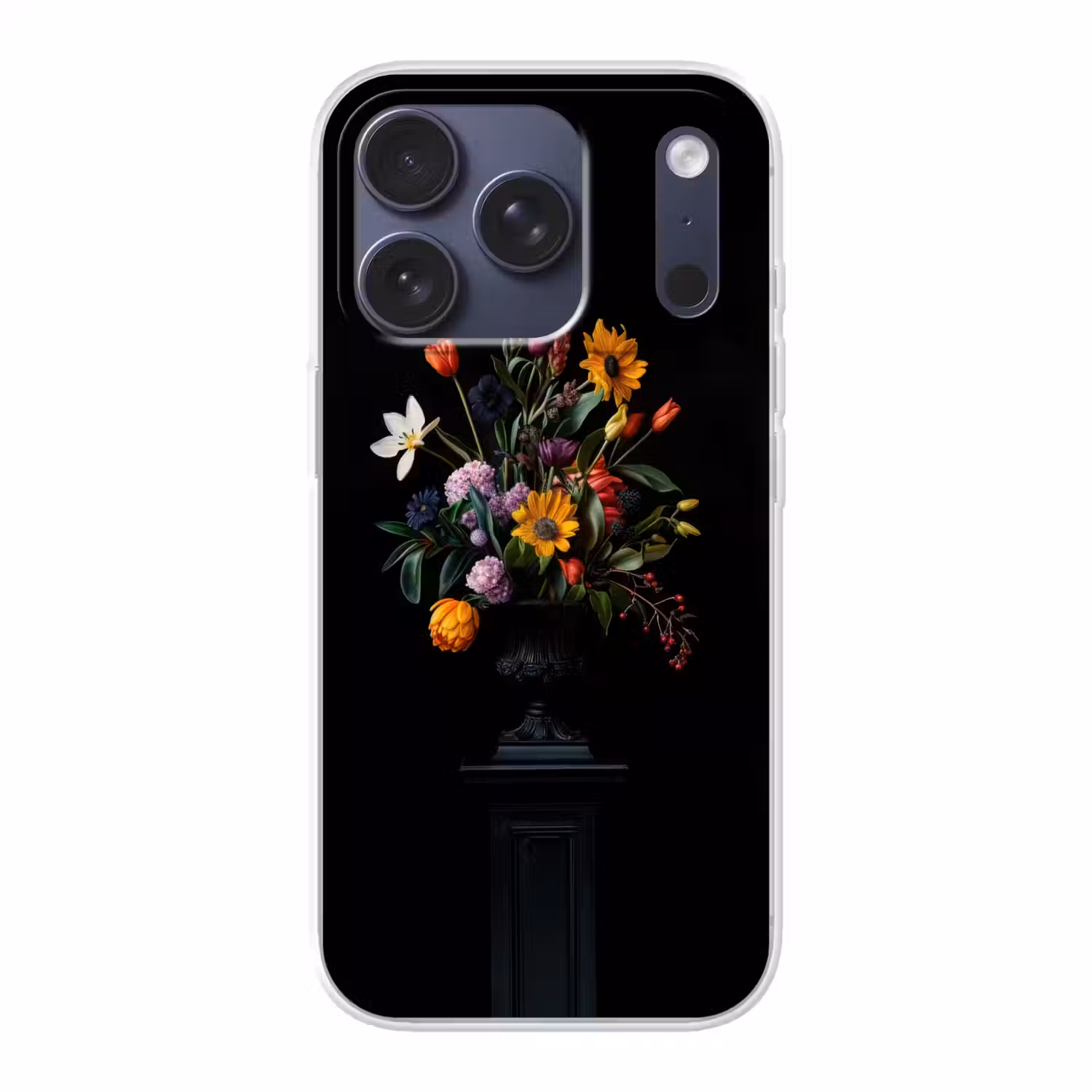 Zonnebloemen - Boeket - Kleurrijk Telefoonhoesje iPhone 17 Pro klein -3d
