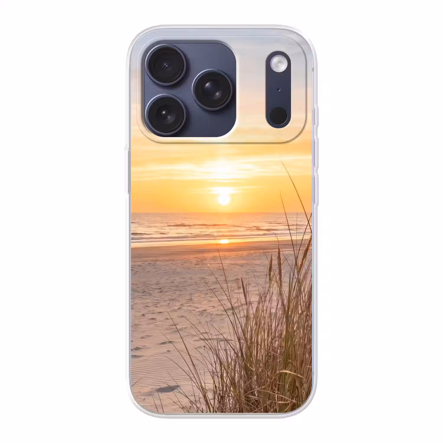 Zonsondergang - Duinen - Zee Telefoonhoesje iPhone 17 Pro klein -3d