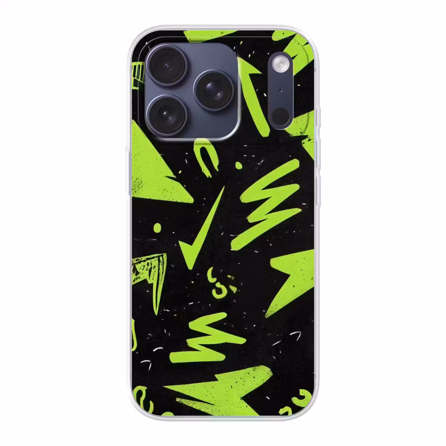 Gaming - Vormen - Pijlen - Abstract - Zwart Telefoonhoesje iPhone 17 Pro klein -3d