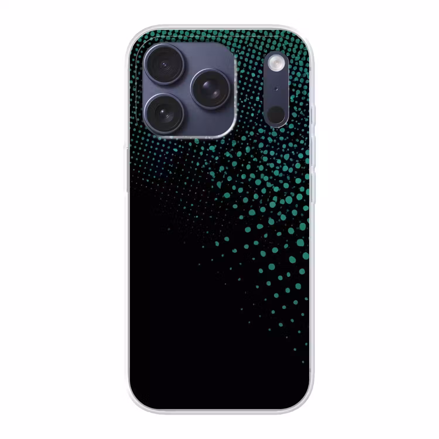 Gaming - Stippen - Groen - Vervagen Telefoonhoesje iPhone 17 Pro klein -3d