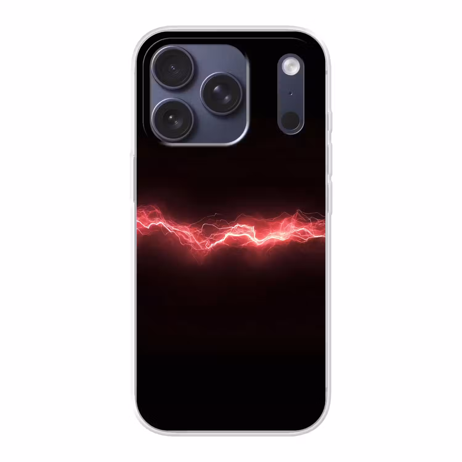 Gaming - Rood - Elektriciteit - Energie - Lijn Telefoonhoesje iPhone 17 Pro klein -3d