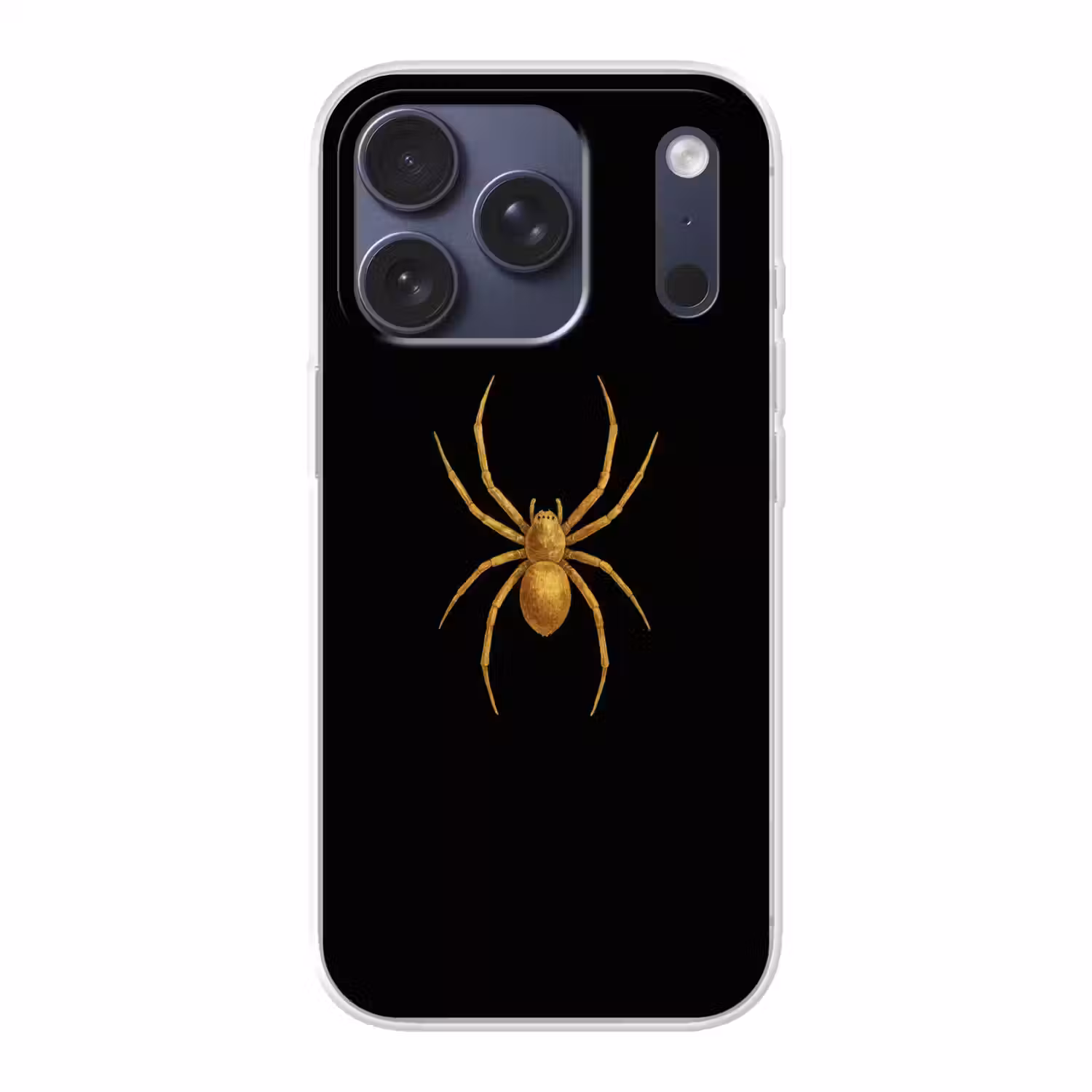 Spin - Goud - Minimalistisch - Poten Telefoonhoesje iPhone 17 Pro klein -3d