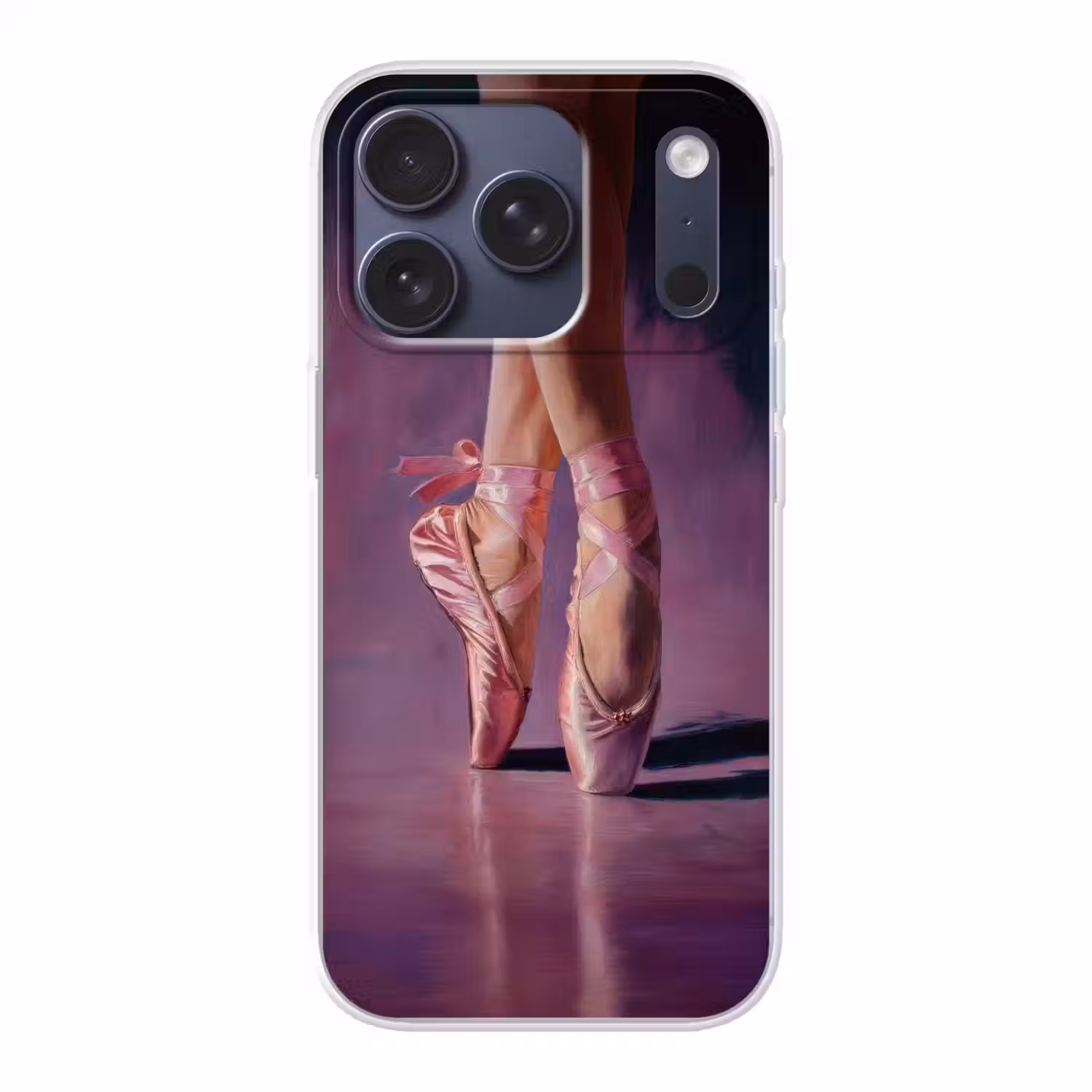 Spitzen - Paars - Contrast Telefoonhoesje iPhone 17 Pro klein -3d