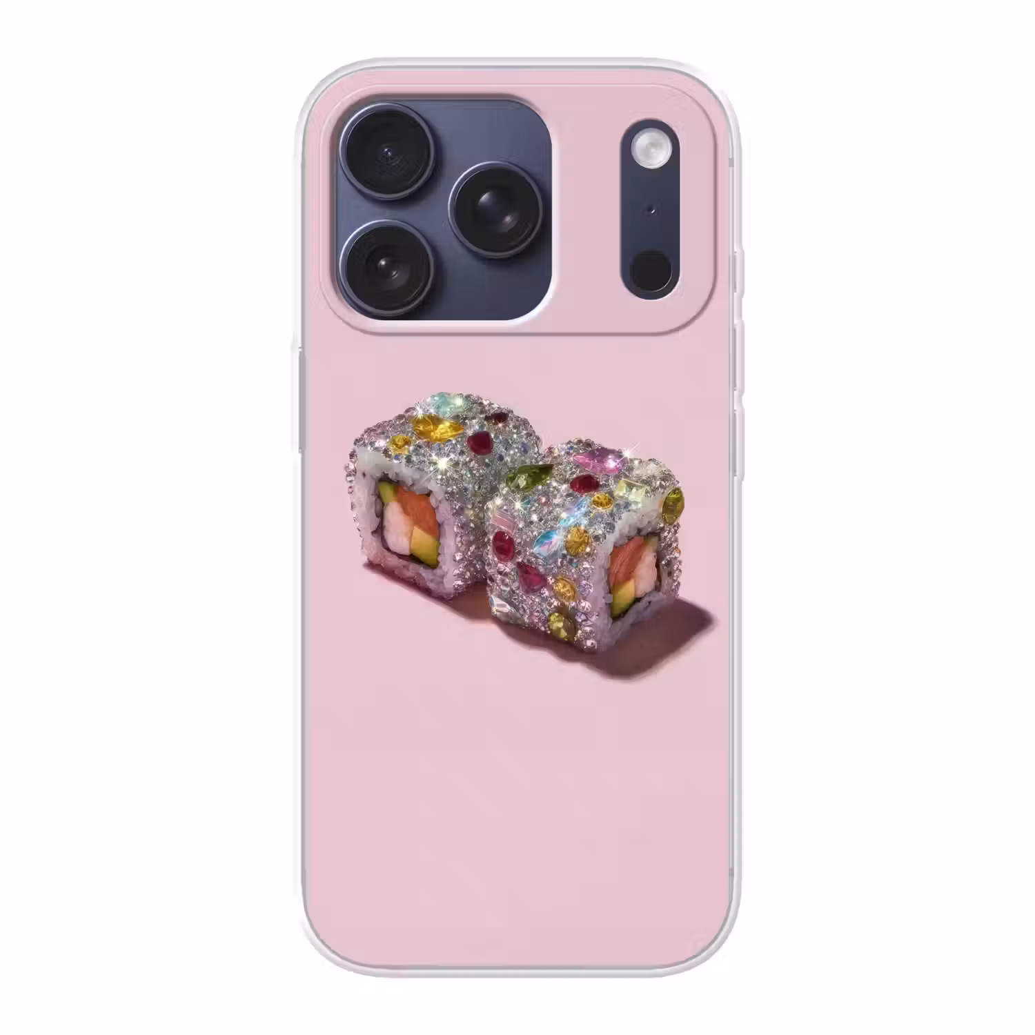 Sushi - Rolletjes - Steentjes - Kleurrijk Telefoonhoesje iPhone 17 Pro klein -3d