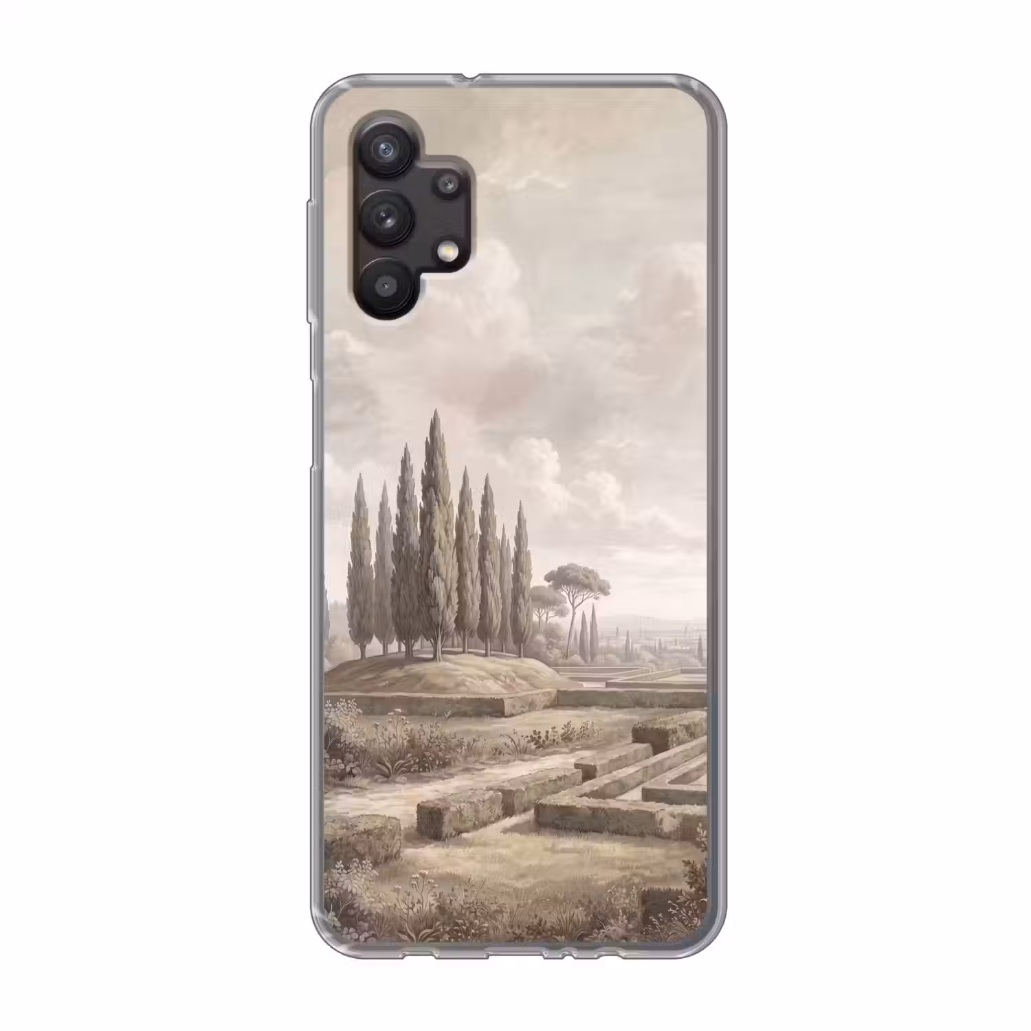Vallei - Tuin - Natuur - Groen Telefoonhoesje Samsung Galaxy A32 5G klein -3d