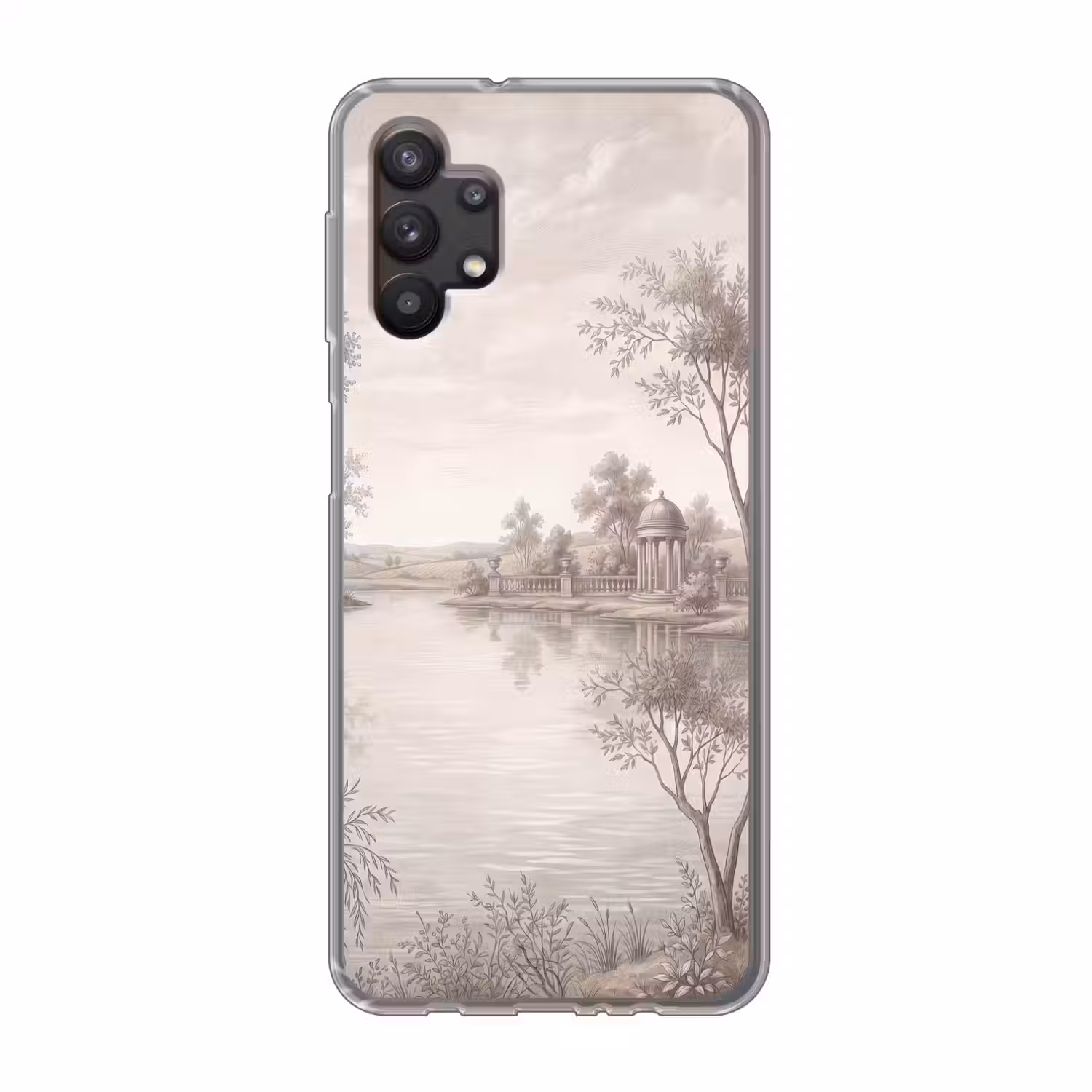 Terras - Water - Natuur - Landschap Telefoonhoesje Samsung Galaxy A32 5G klein -3d