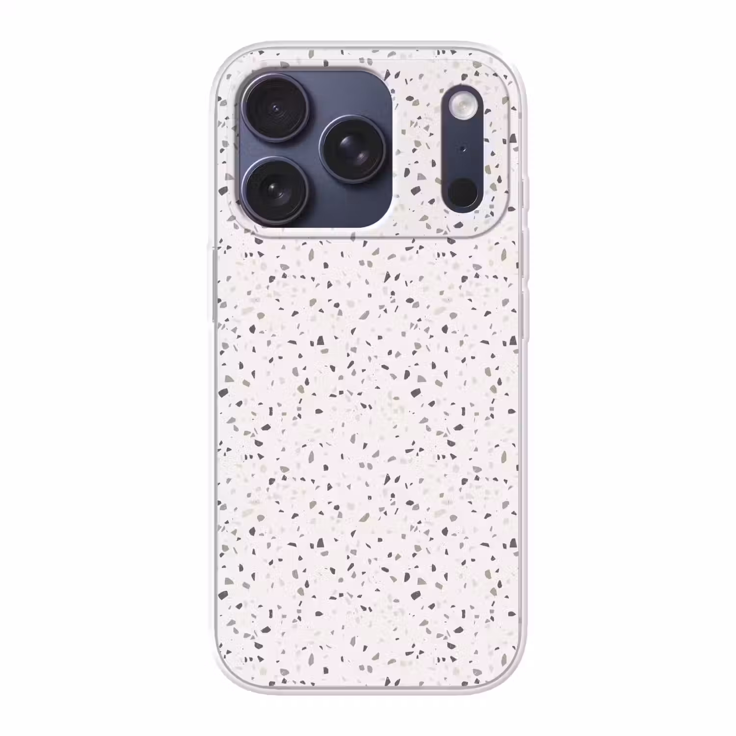 Terrazzo - Patroon - Créme Telefoonhoesje iPhone 17 Pro klein 878 -3d
