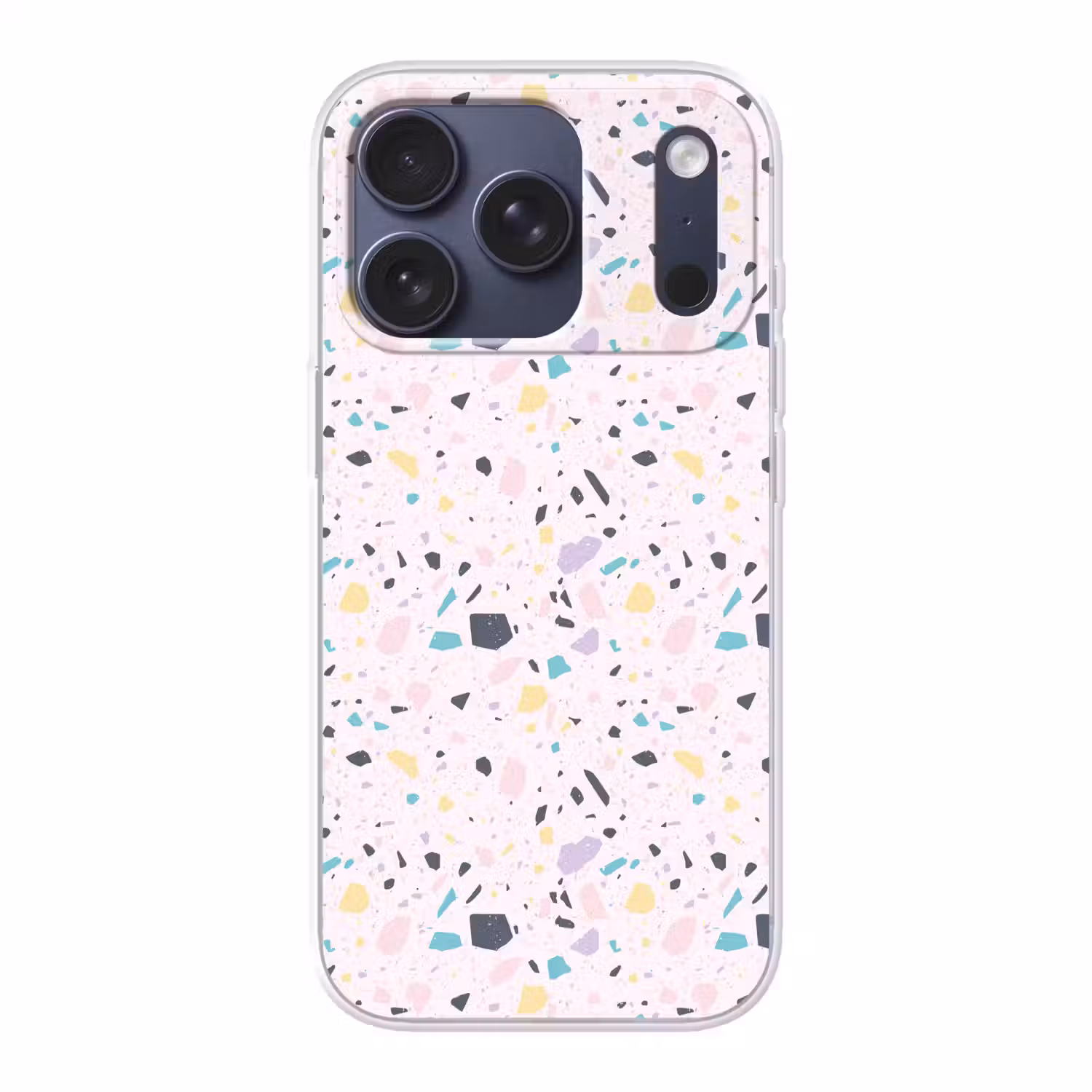 Terrazzo - Patroon - Zacht - Snoep Telefoonhoesje iPhone 17 Pro klein 878 -3d