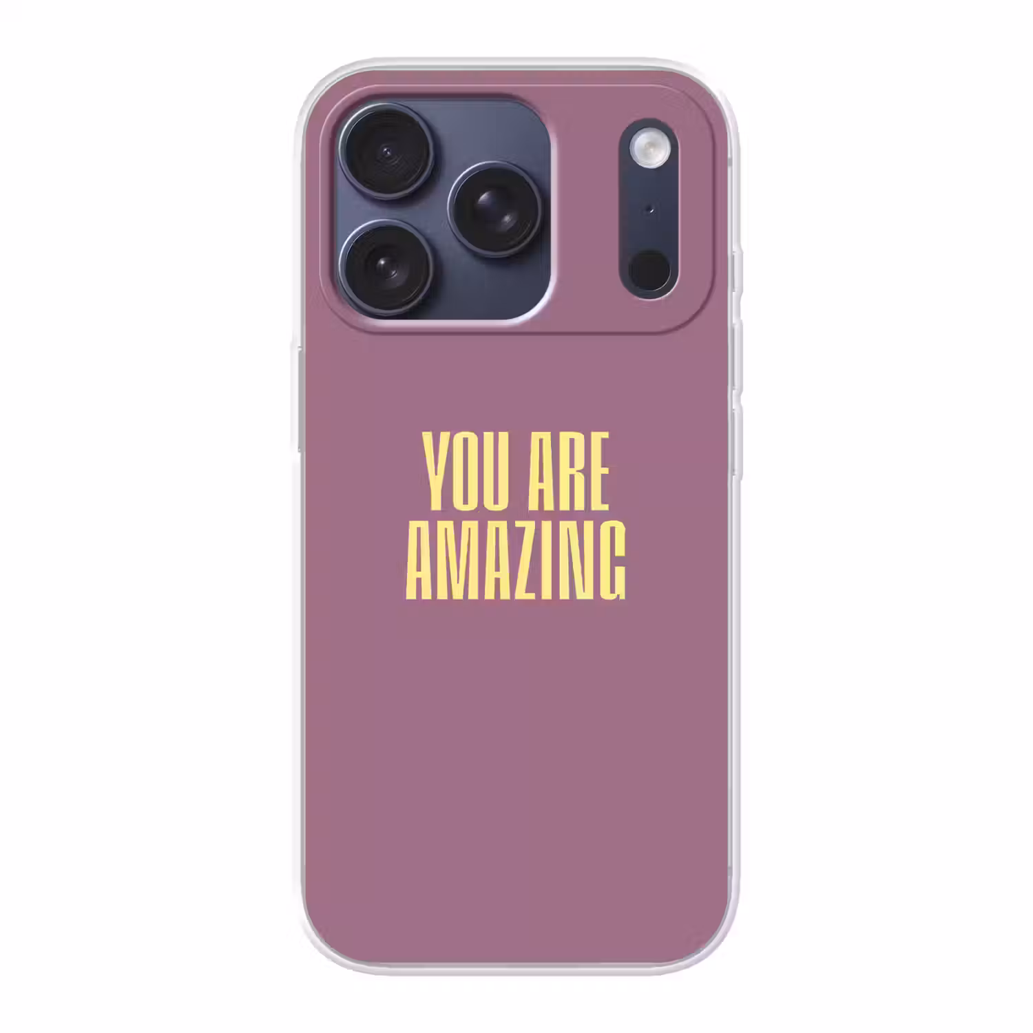 Tekst - Paars - Amazing Telefoonhoesje iPhone 17 Pro klein -3d