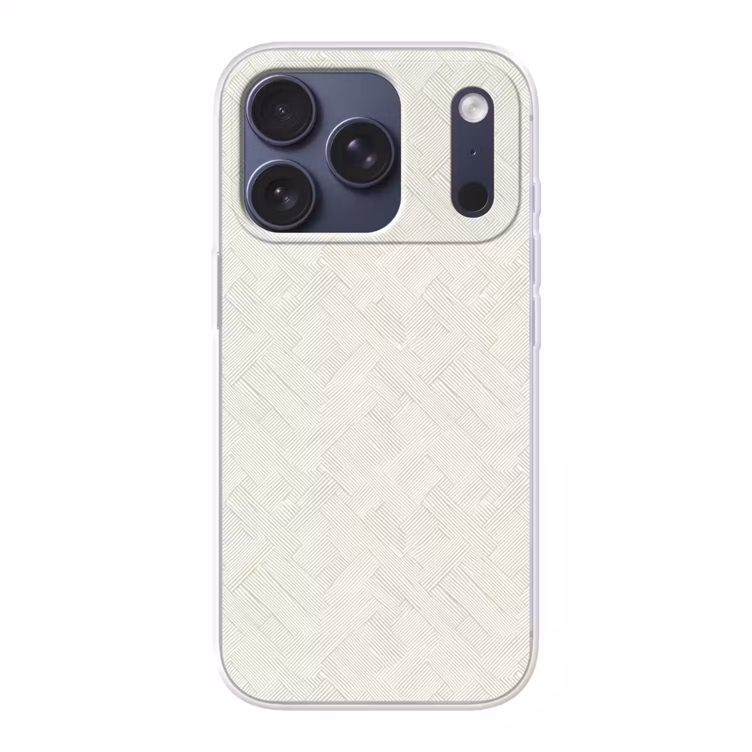Textuur - Abstract - Beige Telefoonhoesje iPhone 17 Pro klein 878 -3d