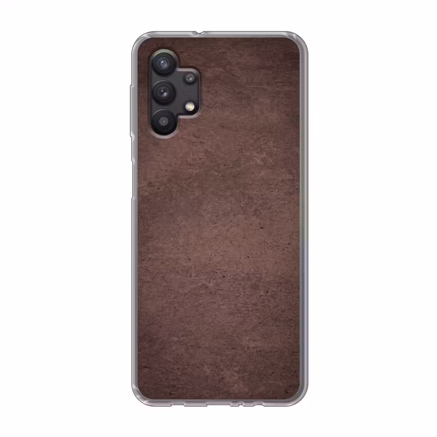 Textuur - Beton - Abstract - Donker - Bruin Telefoonhoesje Samsung Galaxy A32 5G klein -3d