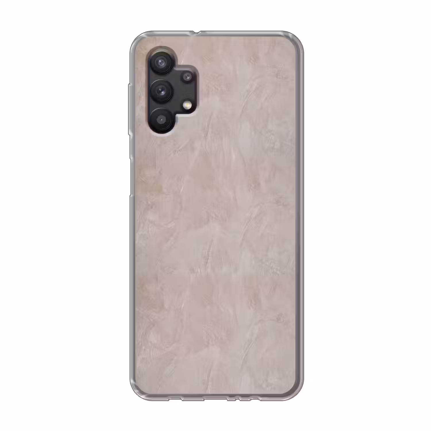 Textuur - Wand - Modern - Beige - Abstract Telefoonhoesje Samsung Galaxy A32 5G klein -3d
