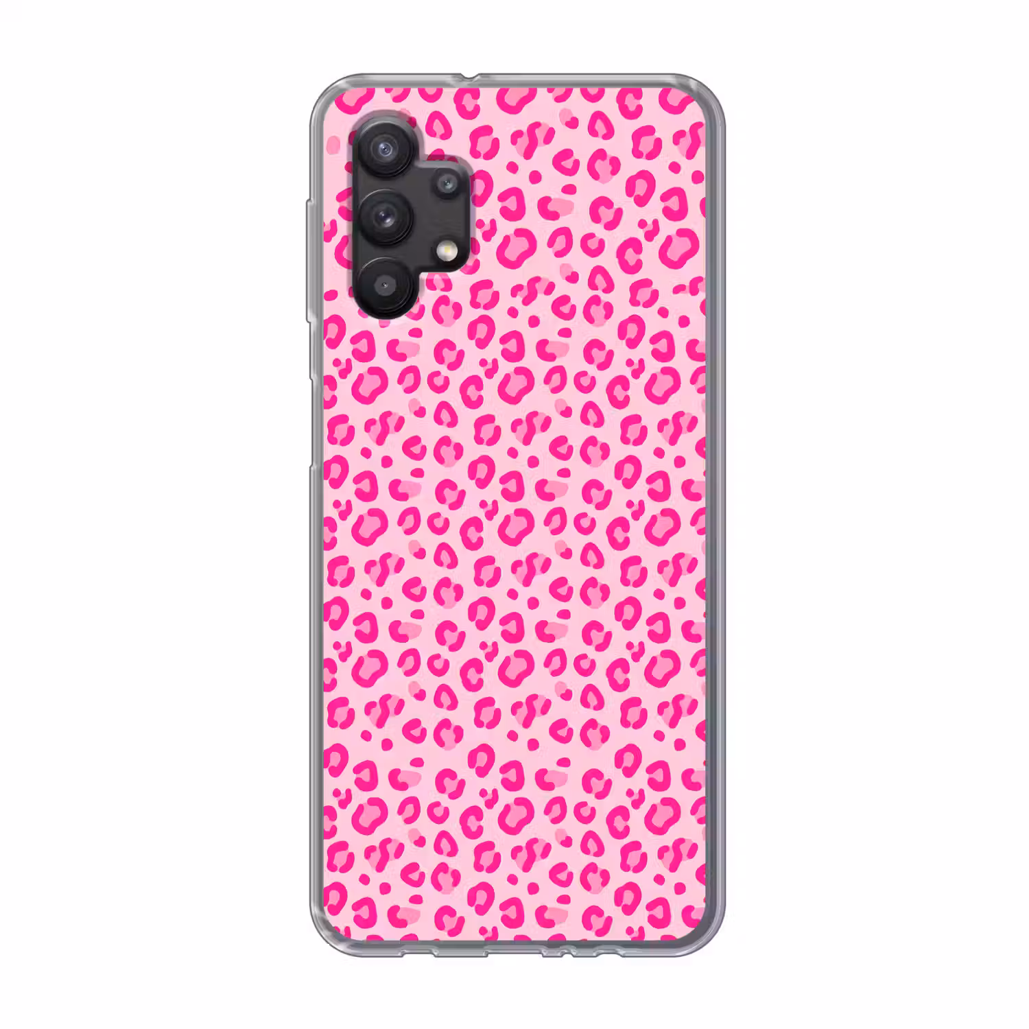 Dierenprint - Patroon - Abstract - Modern - Roze Telefoonhoesje Samsung Galaxy A32 5G klein -3d