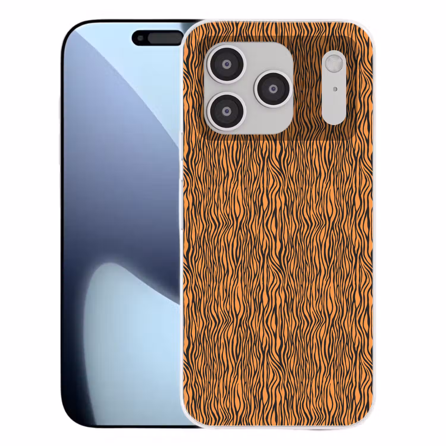 Tijger - Oranje - Patroon - Strepen Telefoonhoesje iPhone 17 Pro klein 878 -3d