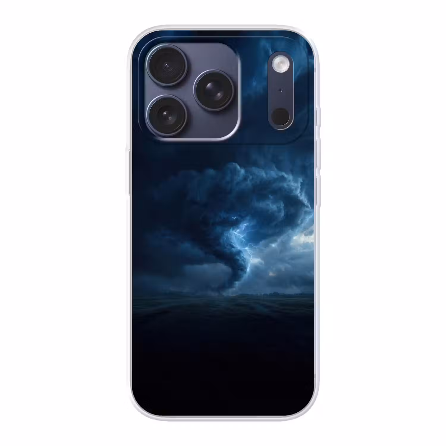 Tornado - Duister - Wolken Telefoonhoesje iPhone 17 Pro klein -3d