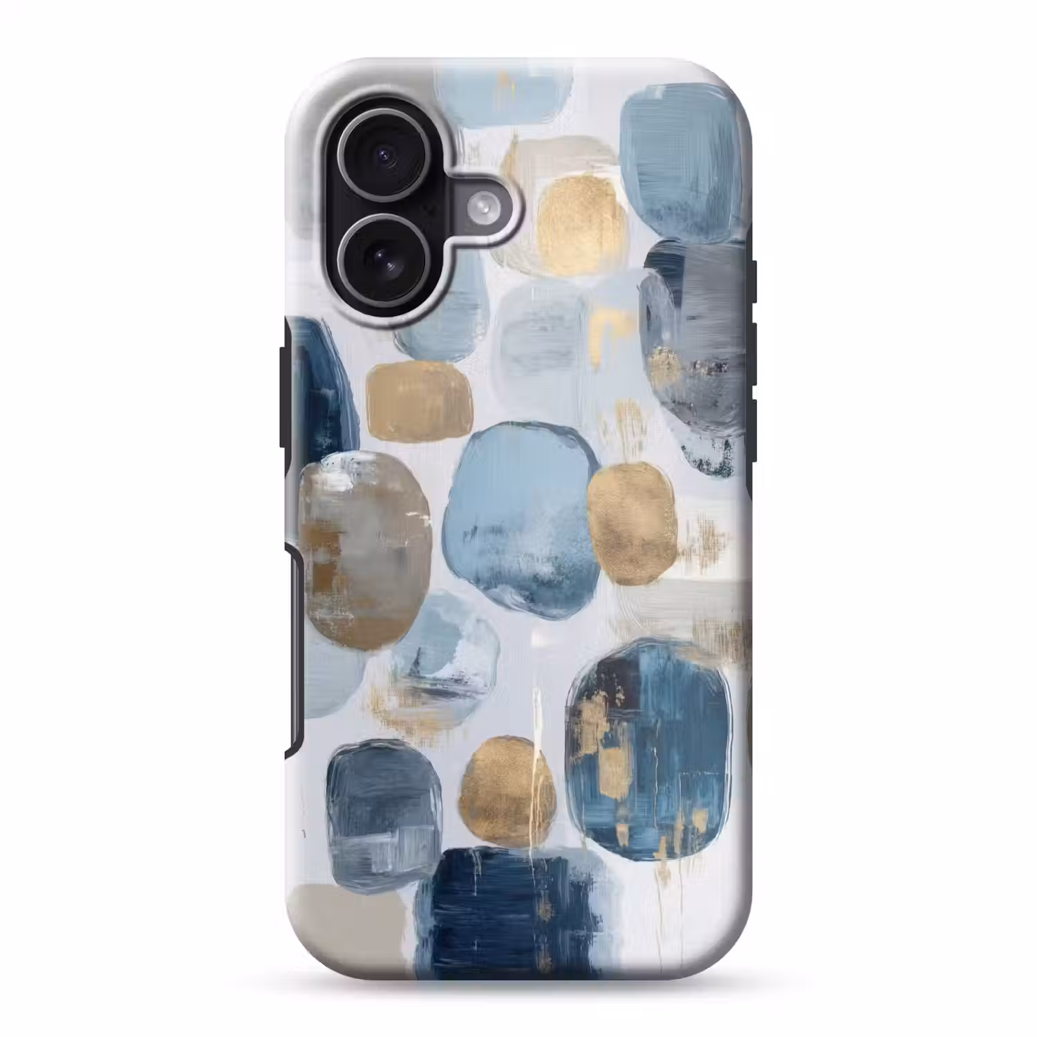 Abstract - Goud - Vormen Toughcase MagSafe Apple iPhone 17 klein -3d